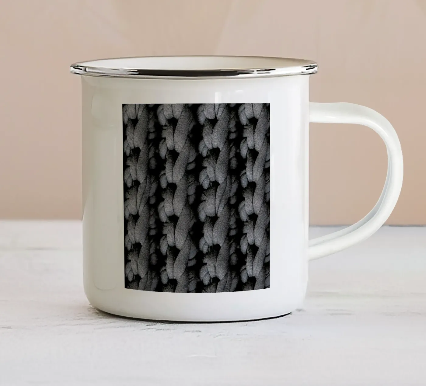 Cotton Pattern emaille mok van Curious Collections by Marielle Leenders