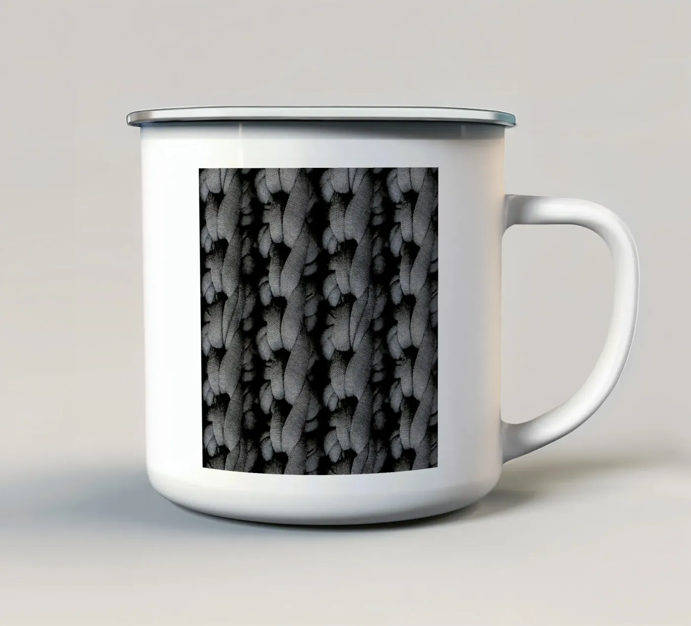 Cotton Pattern enamel mug by Curious Collections by Marielle Leenders