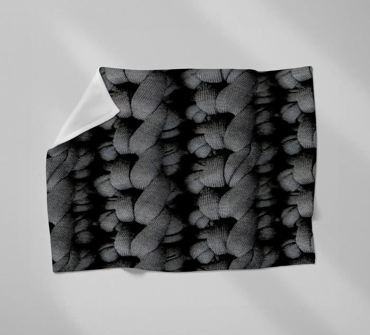 Cotton Pattern fleece blanket by Curious Collections by Marielle Leenders