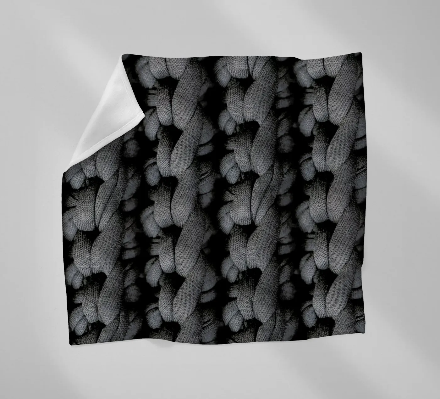 Cotton Pattern fleece blanket by Curious Collections by Marielle Leenders