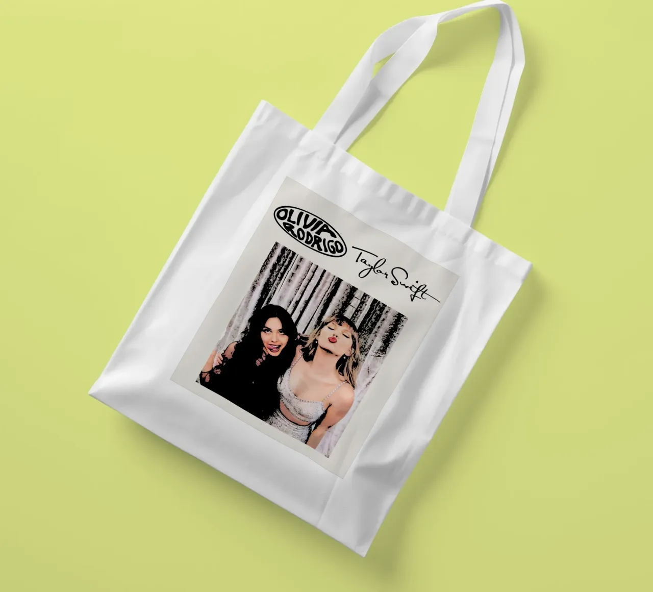 Taylor Swift e Olivia Rodriguez 1 Art borsa in juta da music soul