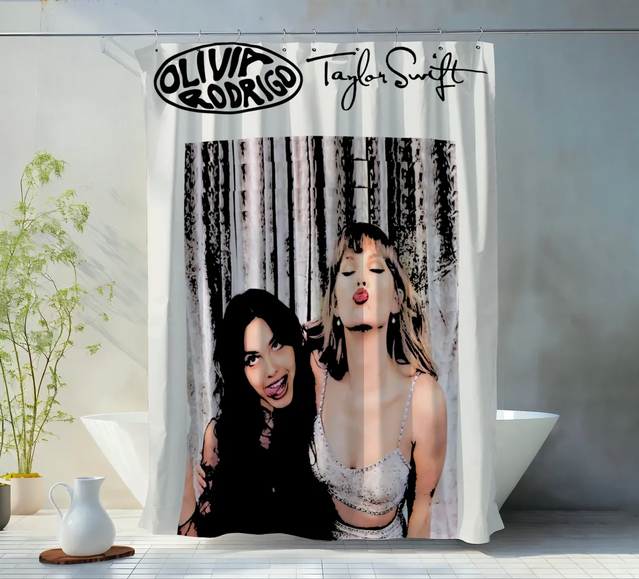Taylor Swift e Olivia Rodriguez 1 Art tenda da doccia da music soul