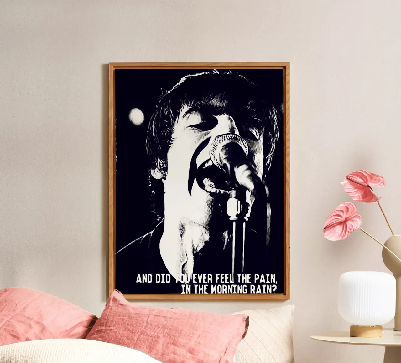 liam gallagher oasis gruppo musicale britpop 27 Arte alluminio dibond da music soul