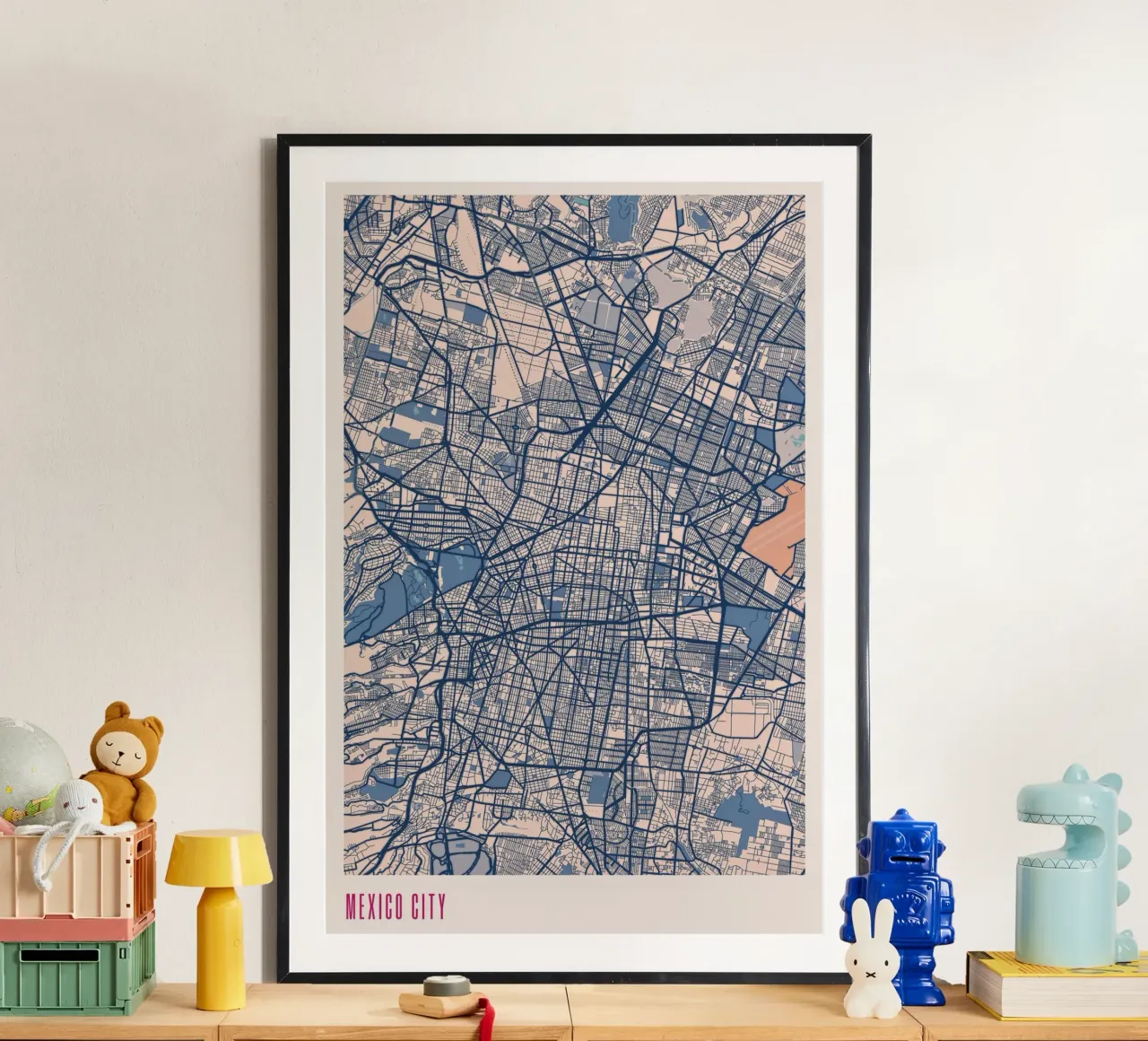 Viva il Messico! poster con telaio in alluminio da MOOODZART