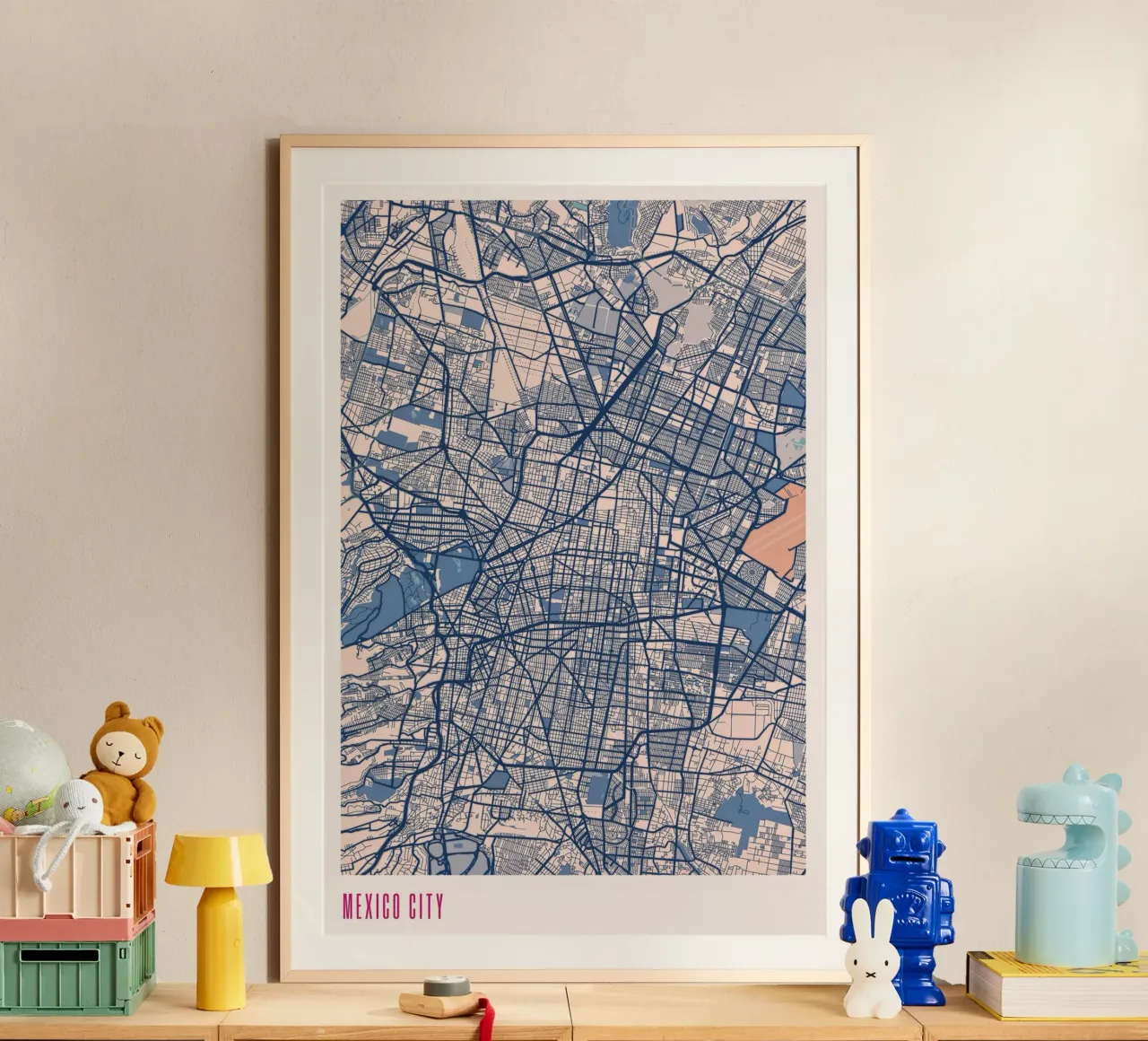 Viva il Messico! poster con telaio in alluminio da MOOODZART