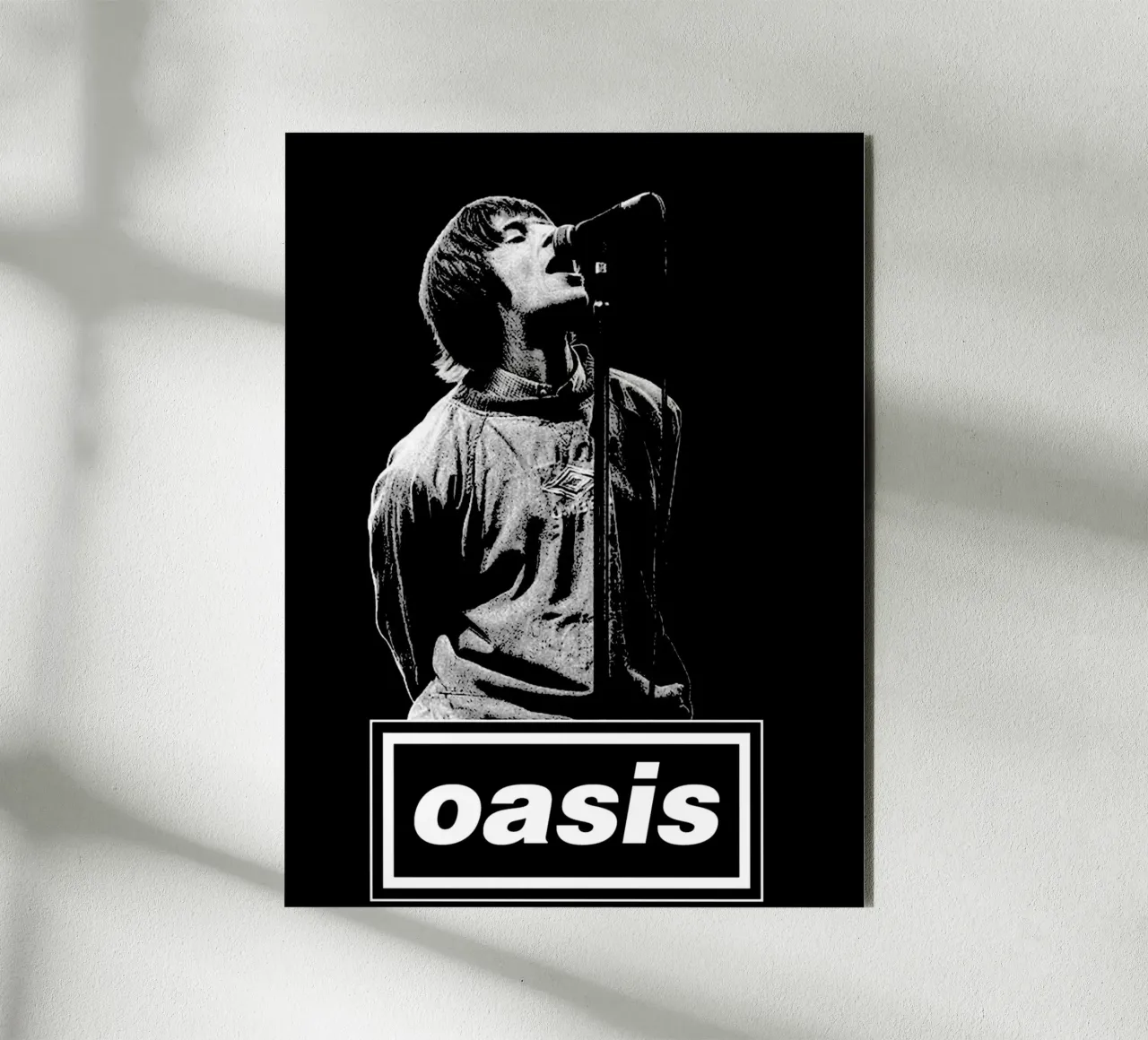 liam gallagher oasis gruppo musicale britpop 26 Art alluminio dibond da music soul