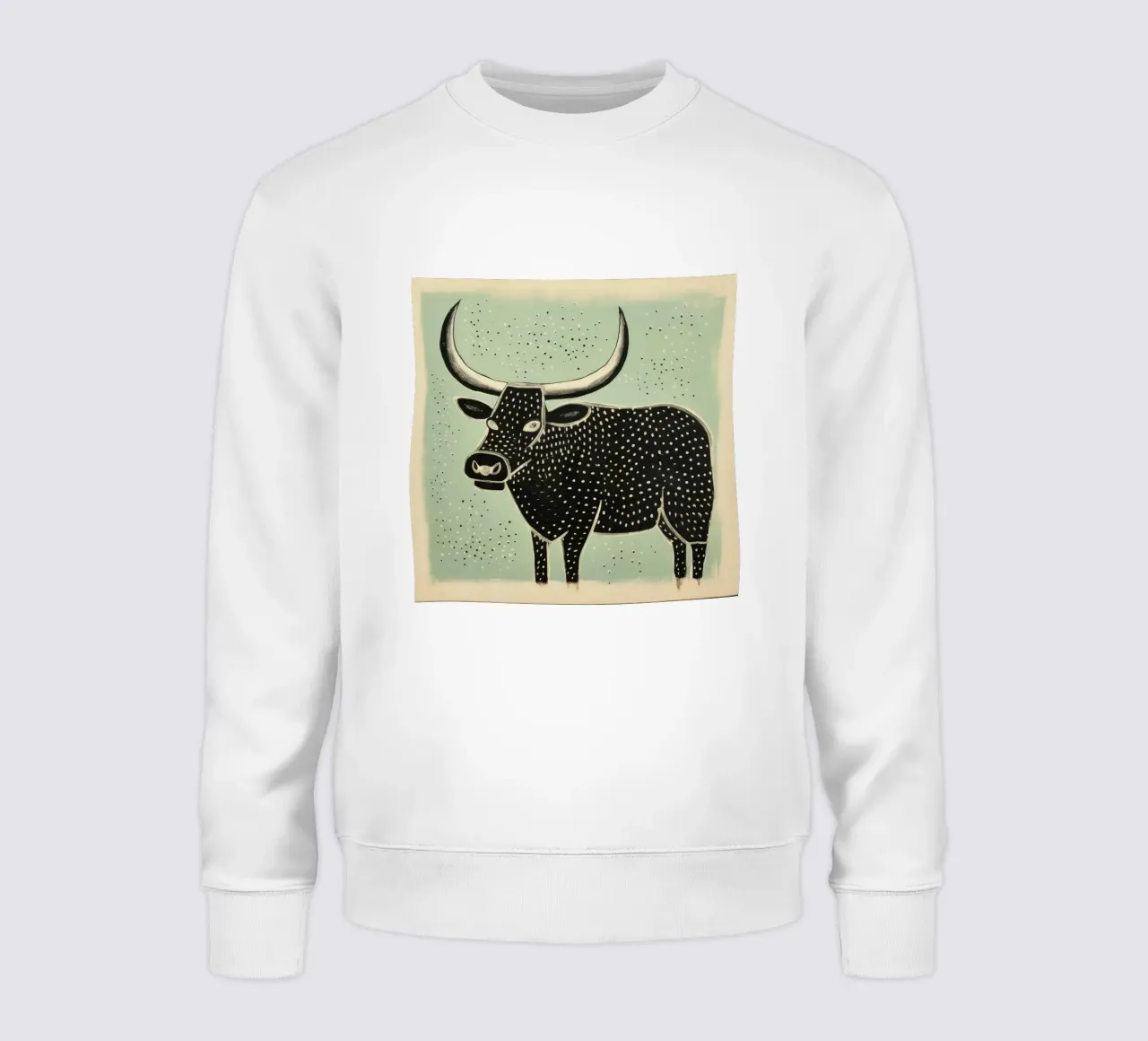 Bue verde felpa da Minimal Animal Art