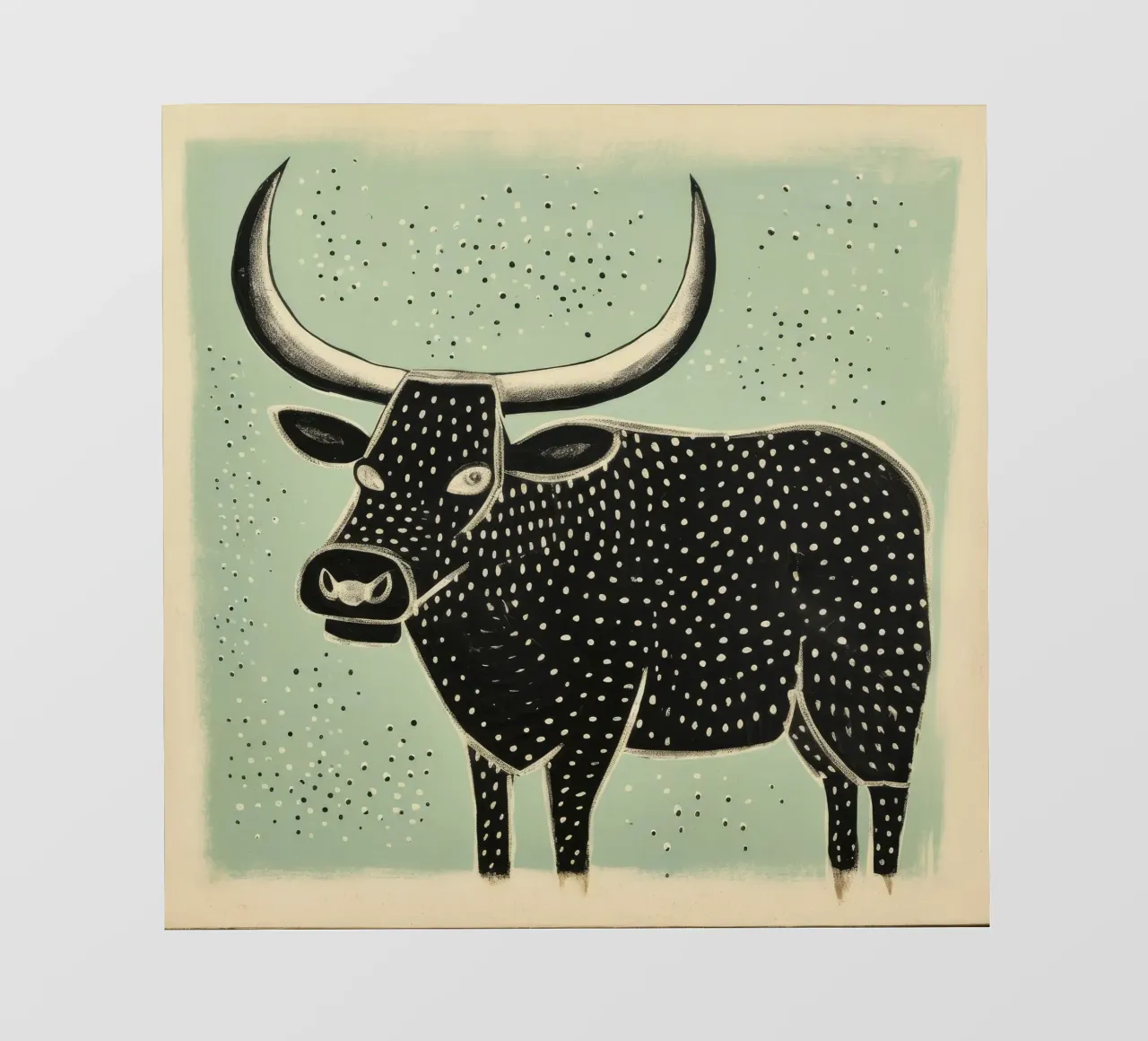 Green Ox 1 photo wallpaper by Minimal Animal Art