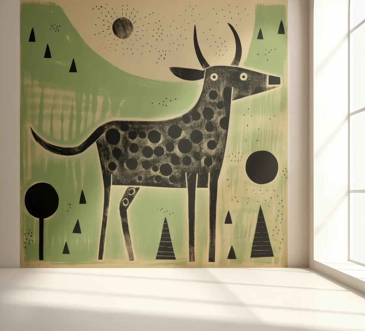 Green Ox 2 photo wallpaper by Minimal Animal Art