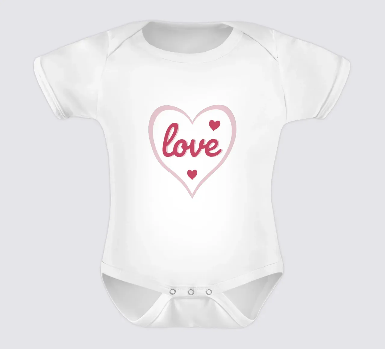 Cuore d'amore body neonato maniche corte da Martina