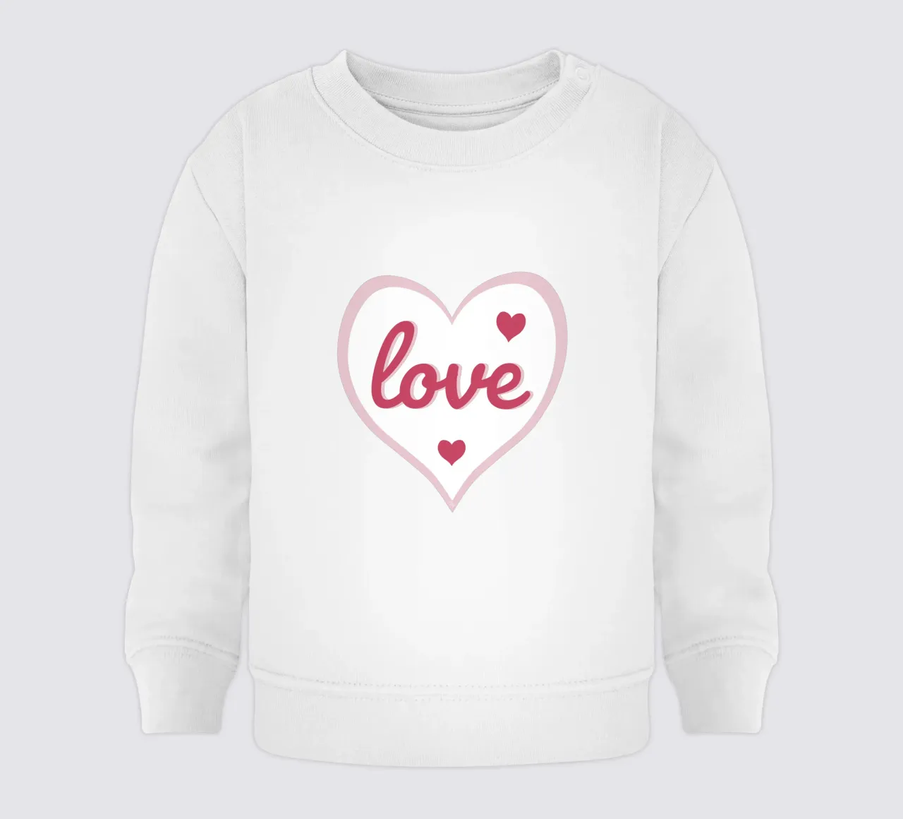 Cuore d'amore felpa neonato da Martina