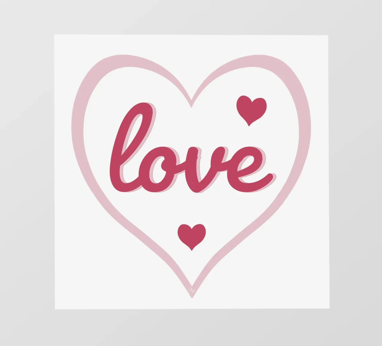 Cuore d'amore telo in pvc da Martina