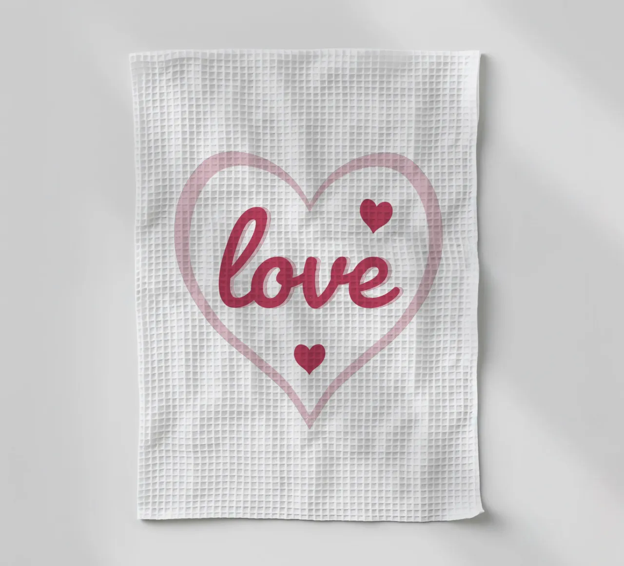 Cuore d'amore canovaccio da cucina da Martina