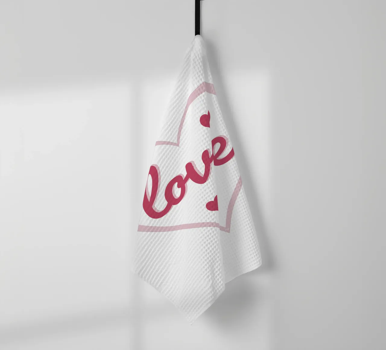 Cuore d'amore canovaccio da cucina da Martina