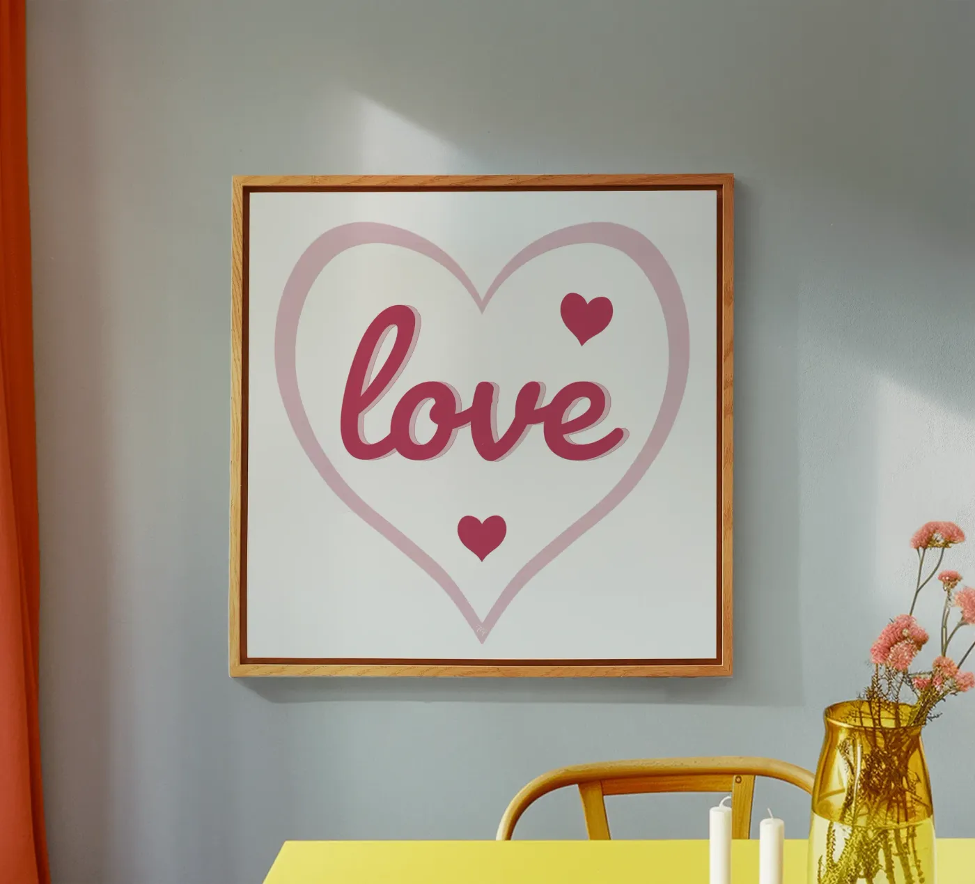 Love Heart Acryl-Glas von Martina