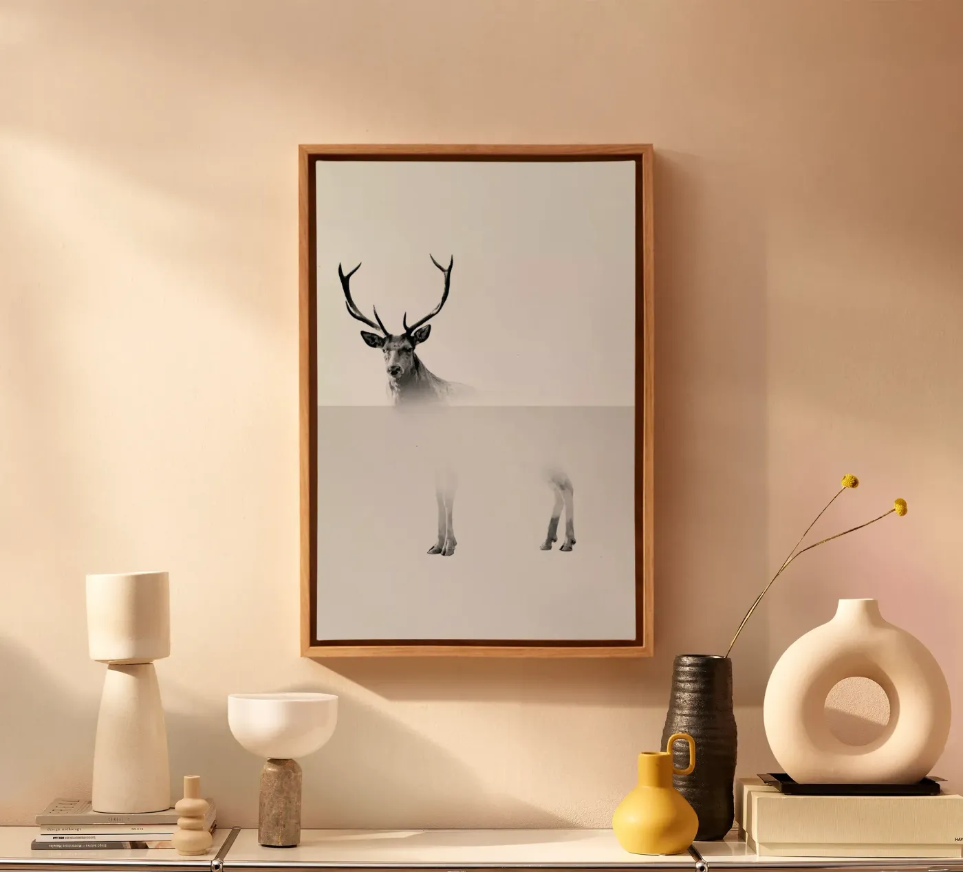 Deer canvas by The Wall Shop