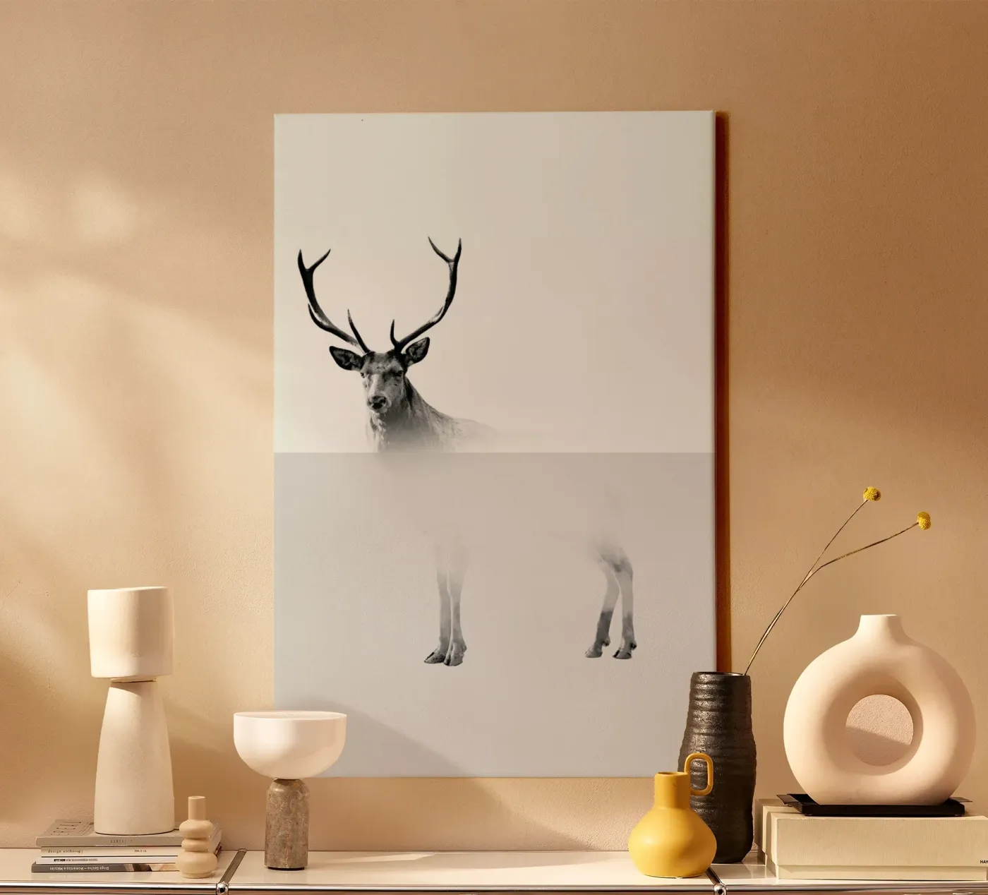 Deer canvas by The Wall Shop