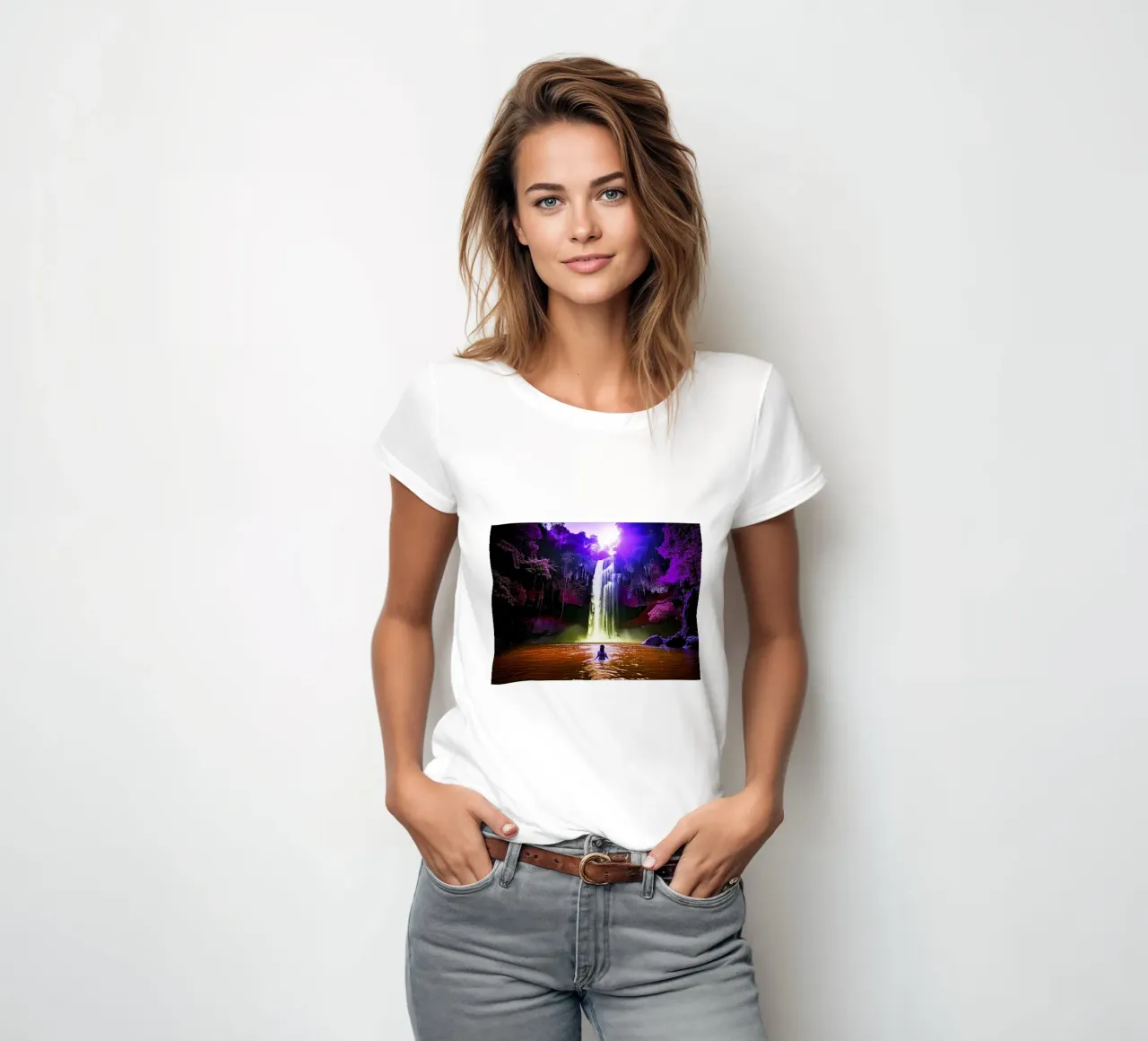 MAGIC DREAM. Violet women's fitted t-shirt by Thierry vobmann photography