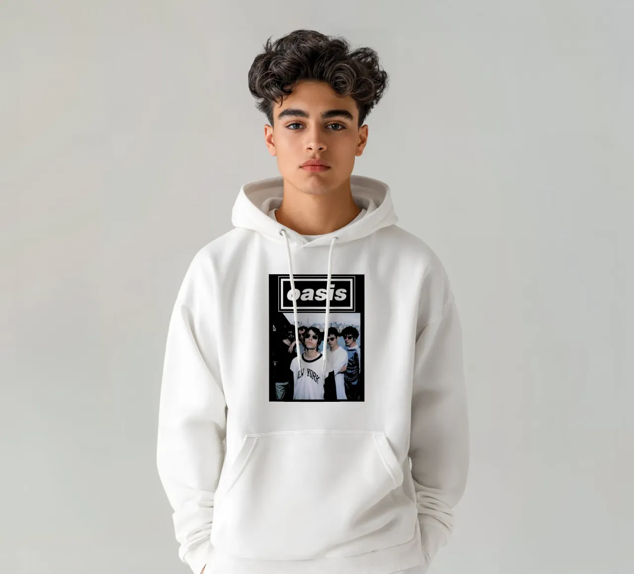 oasis gruppo musicale britpop 7 Art felpa con cappuccio da music soul