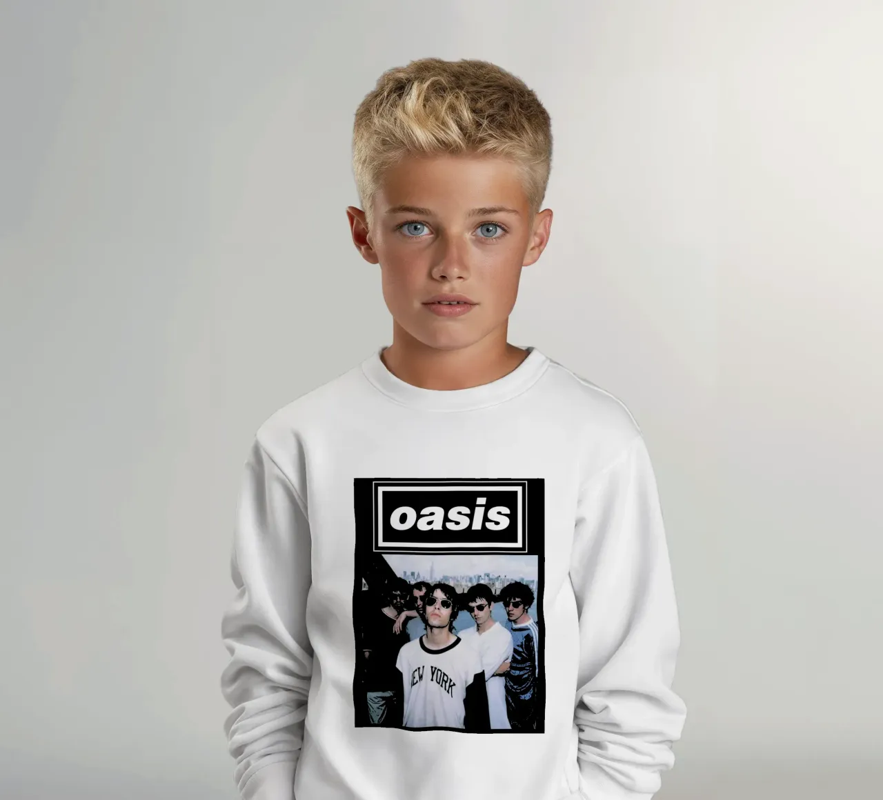 oasis britpop musik band 7 Art Kinder Sweatshirt von music soul