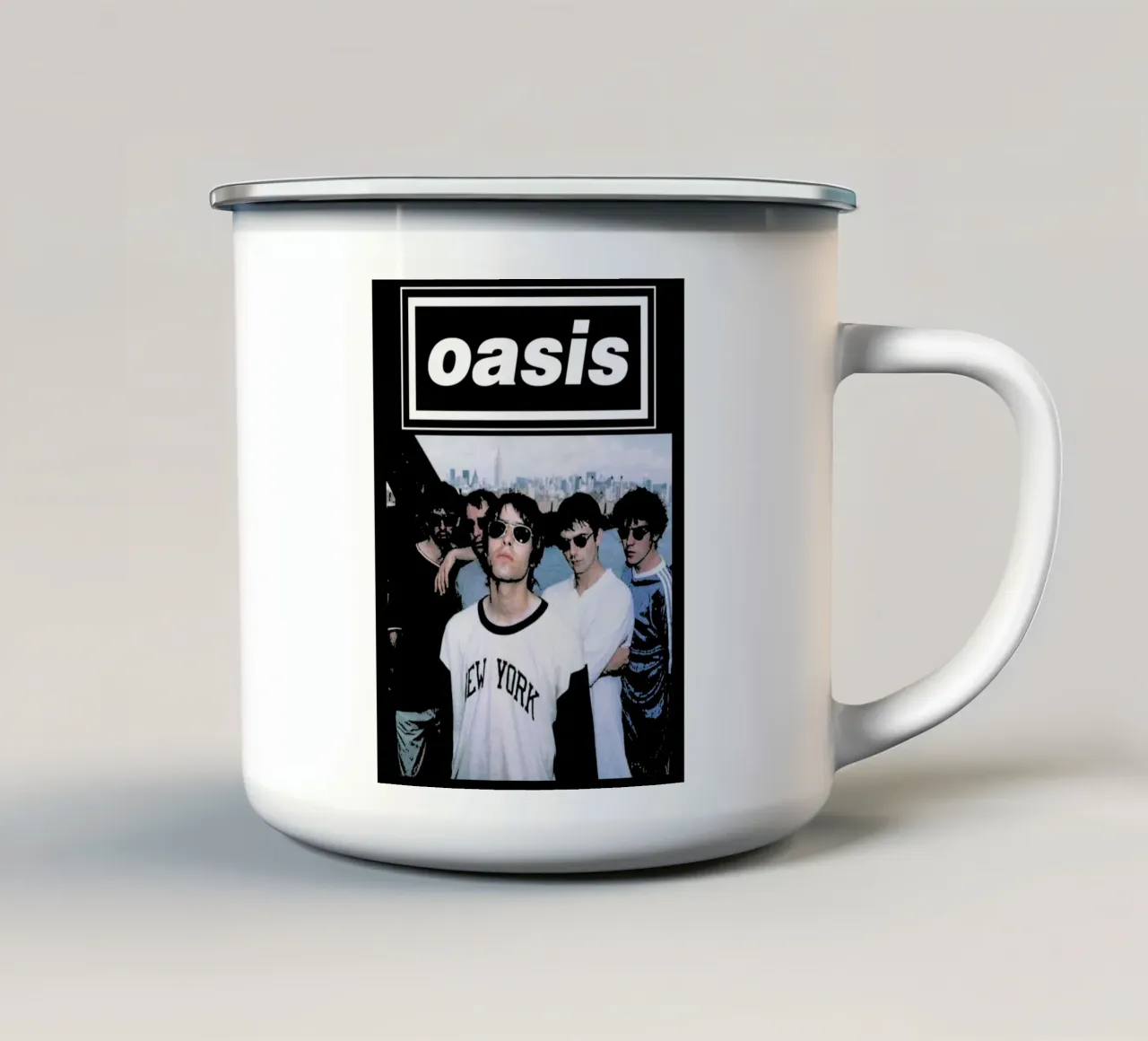 oasis gruppo musicale britpop 7 Art tazza in smalto da music soul