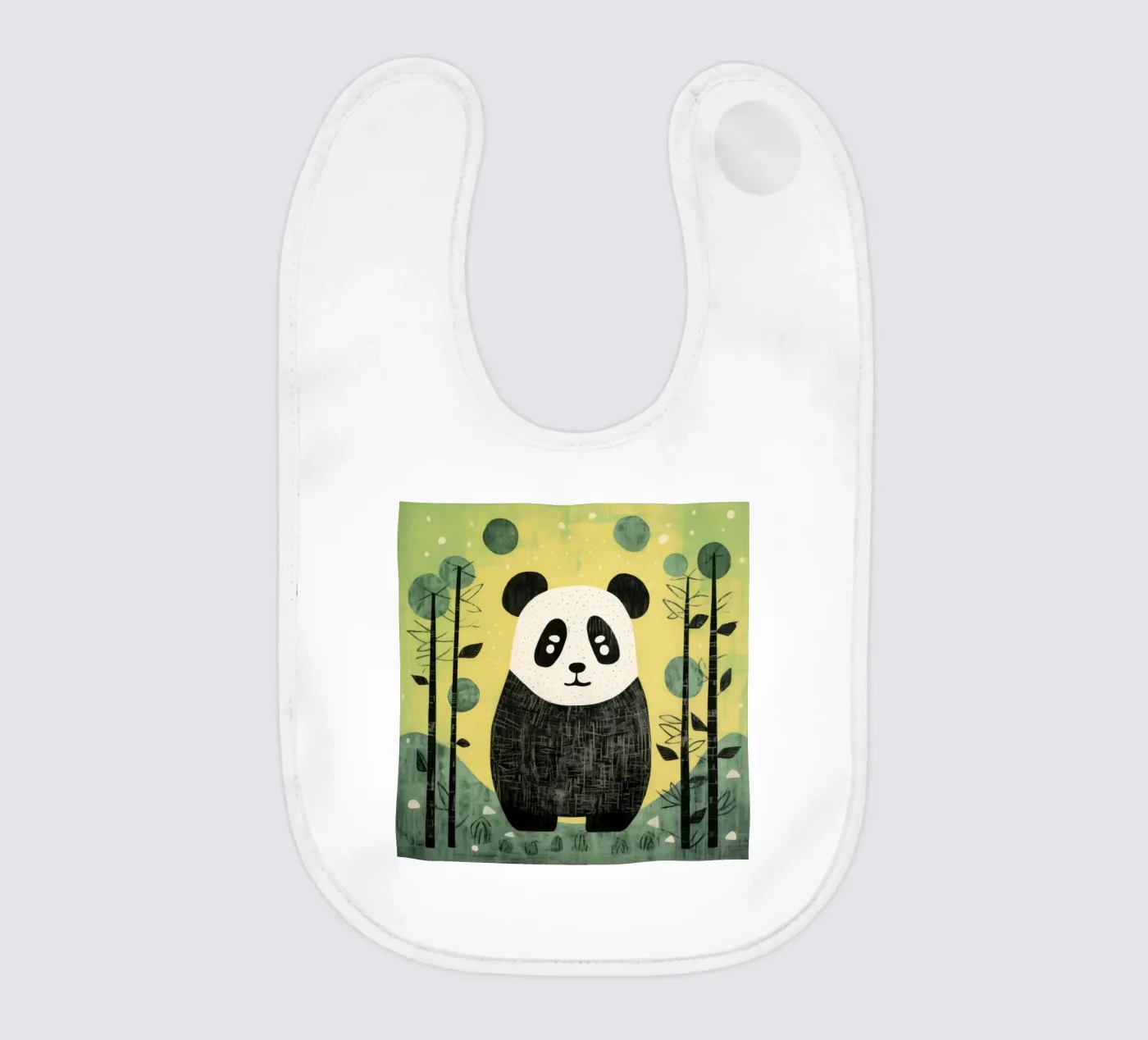 Green Panda bavaglino da Minimal Animal Art