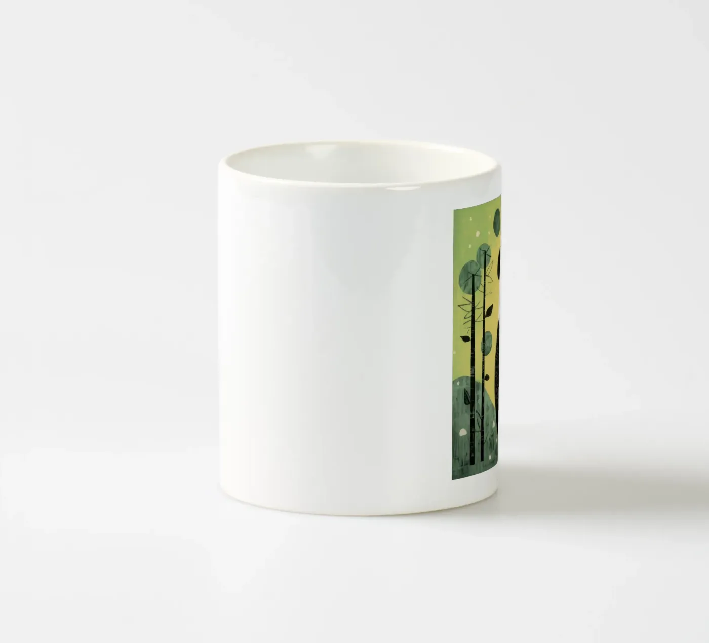 Panda verde tazza in ceramica da Minimal Animal Art