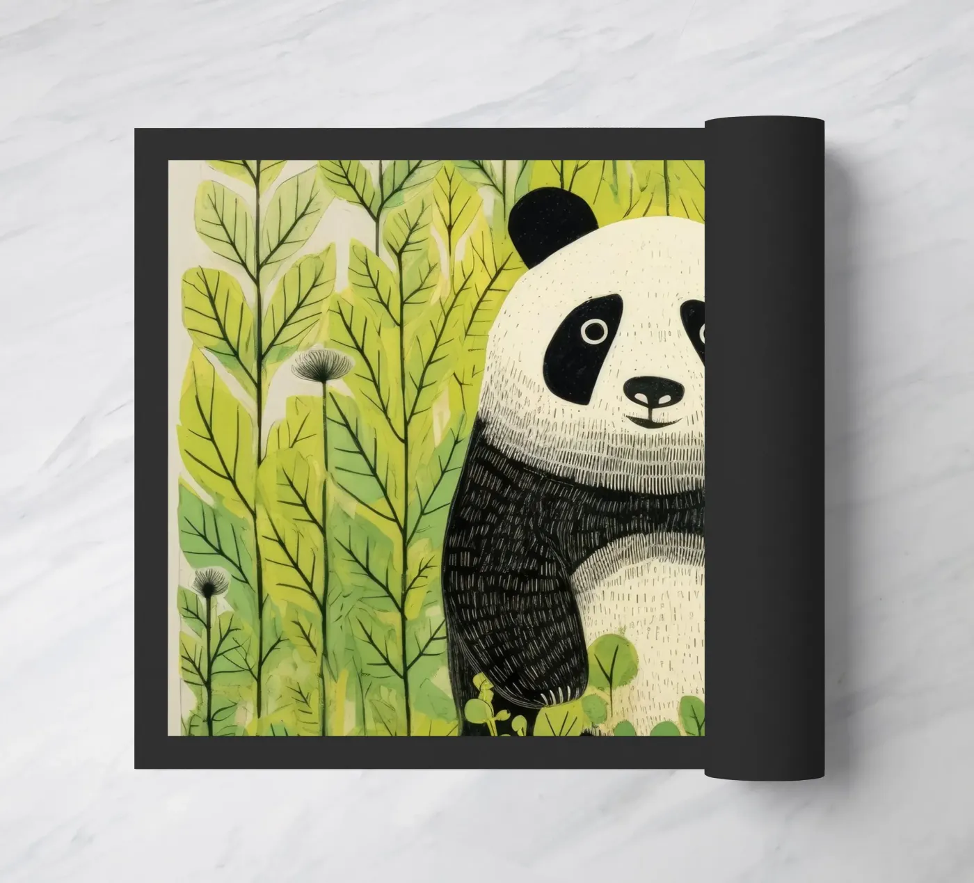 Panda verde zerbino da Minimal Animal Art