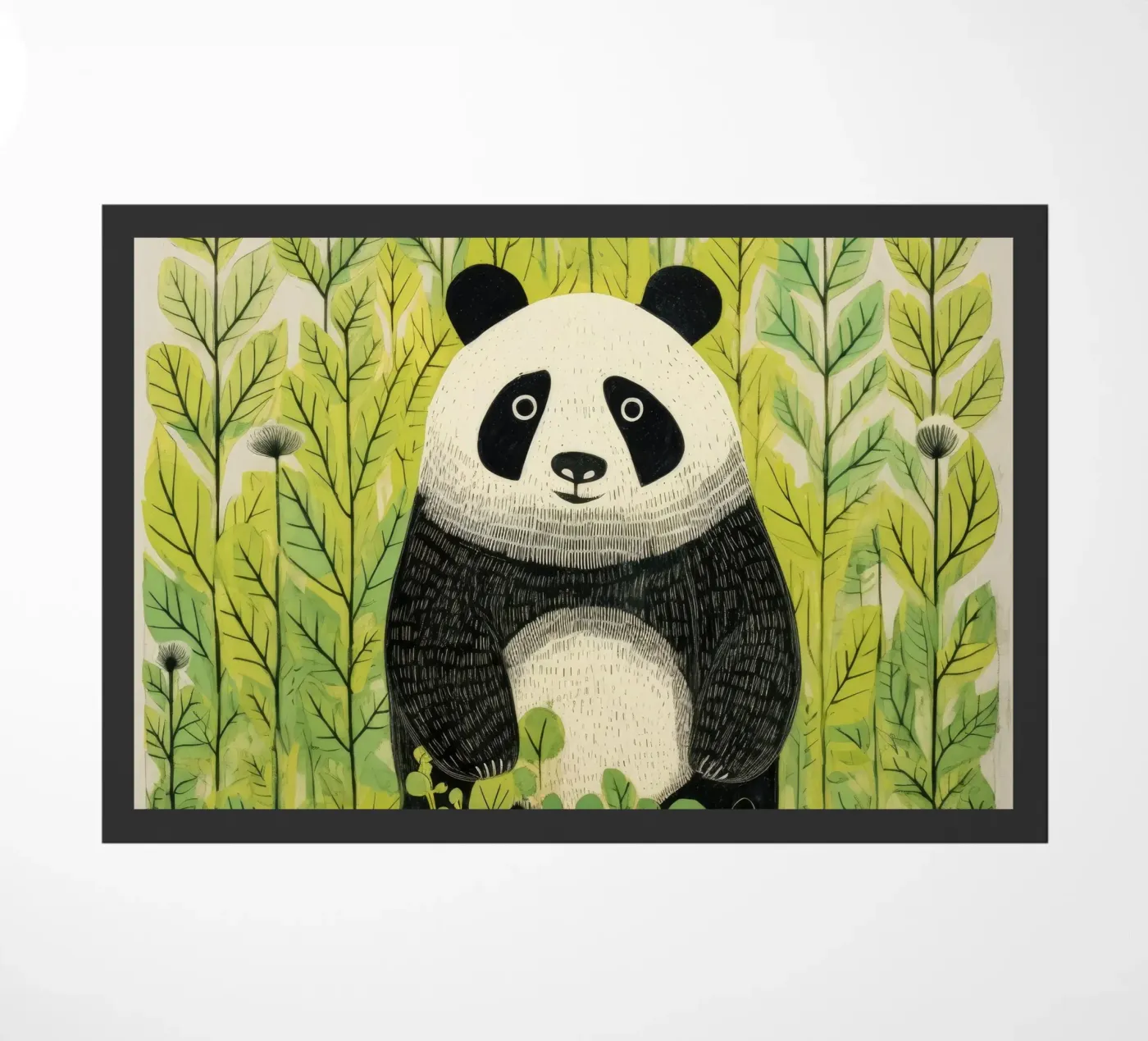 Panda verde zerbino da Minimal Animal Art