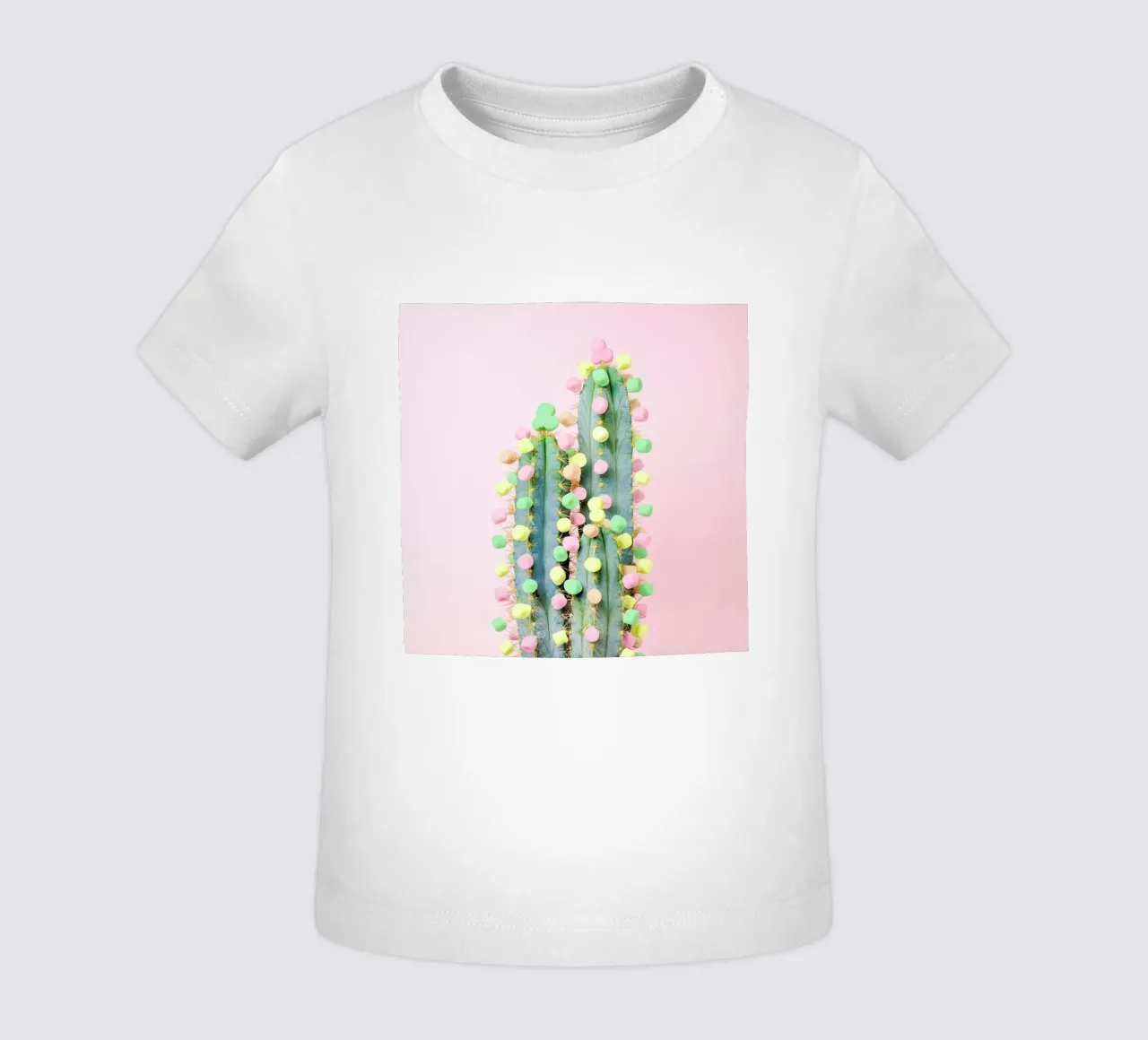 Marshmallow Cactus in Bloom maglietta neonato da Juj Winn