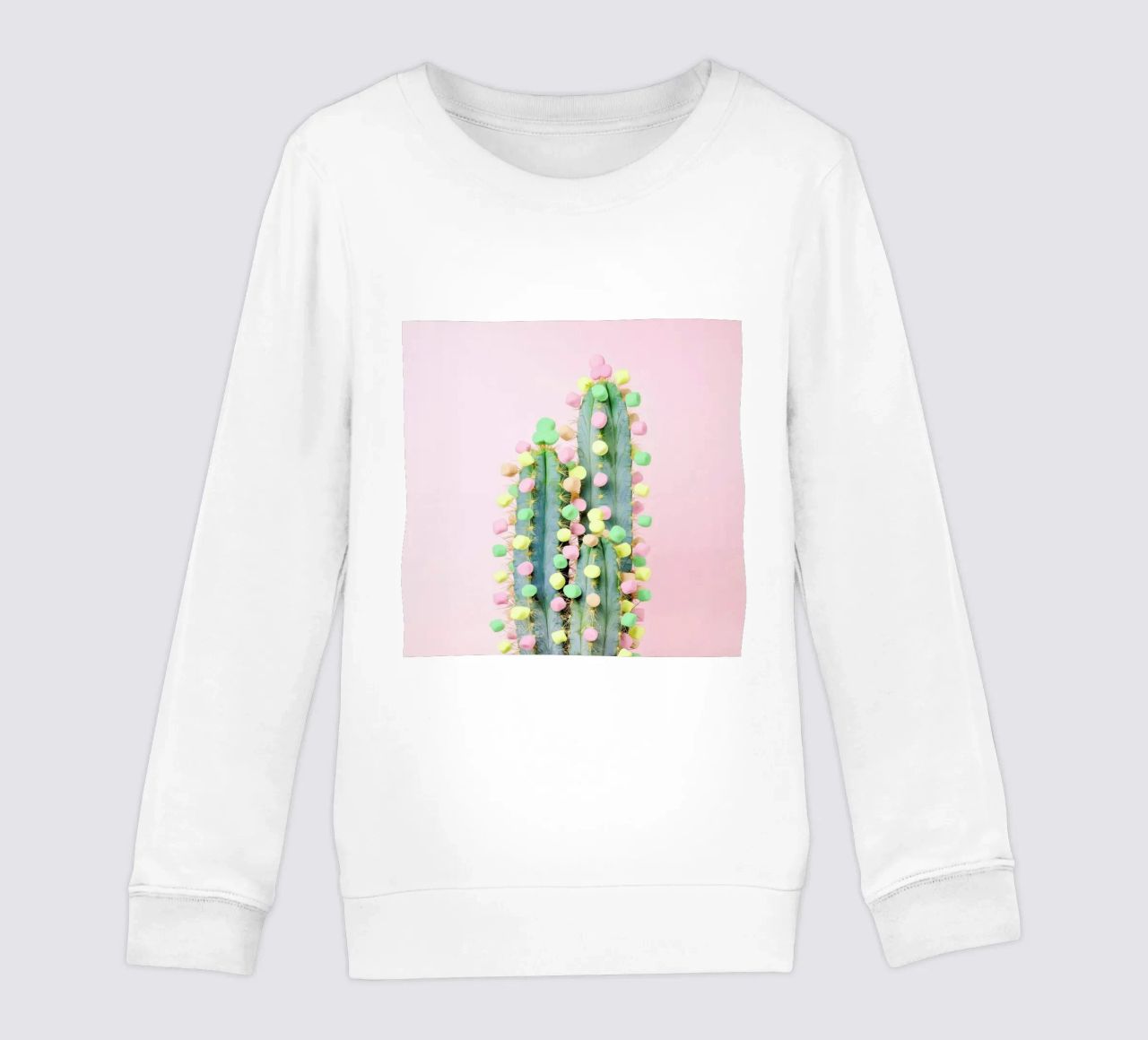 Marshmallow Cactus in Bloom felpa bambino da Juj Winn