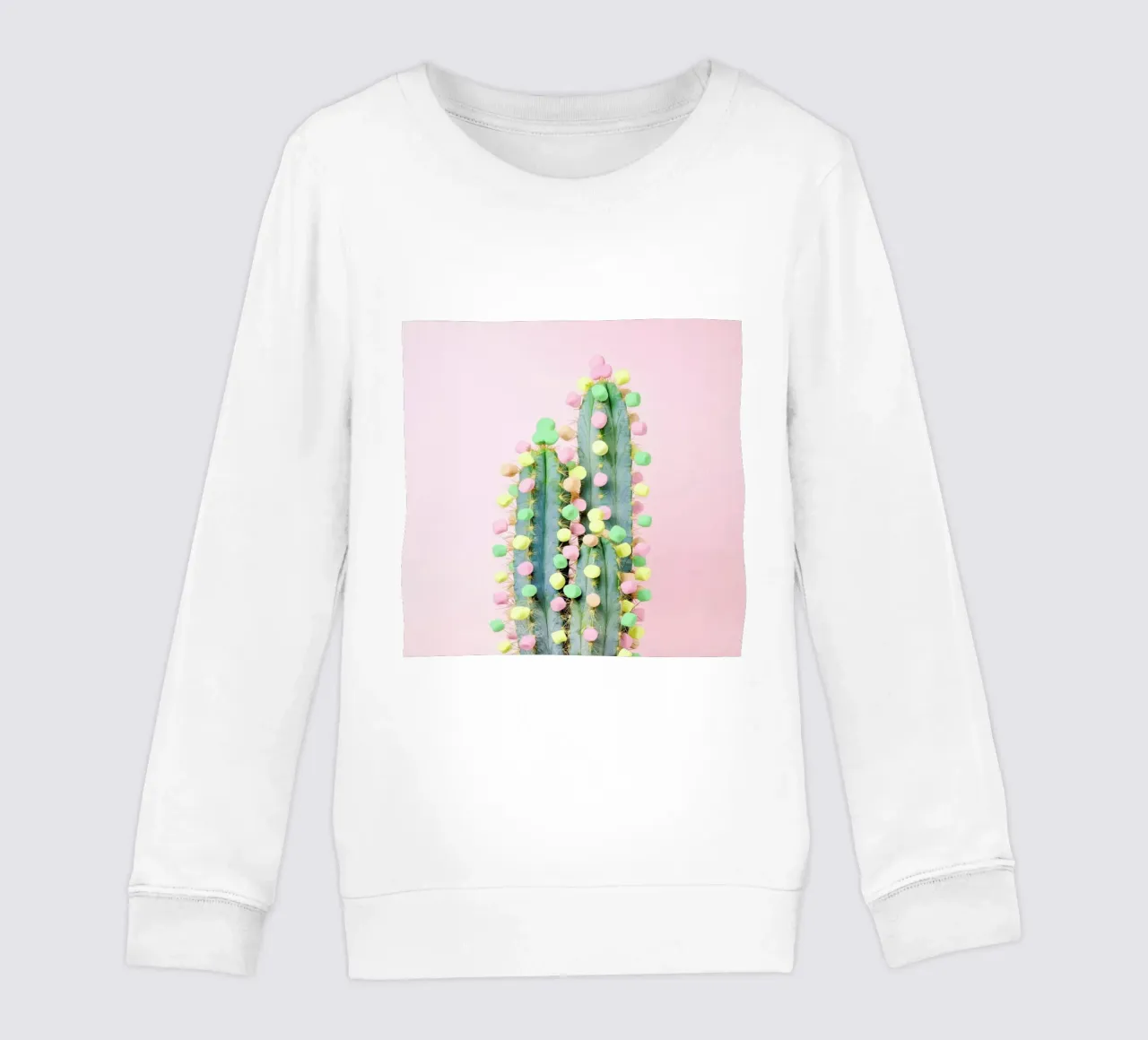 Marshmallow Cactus in Bloom felpa bambino da Juj Winn