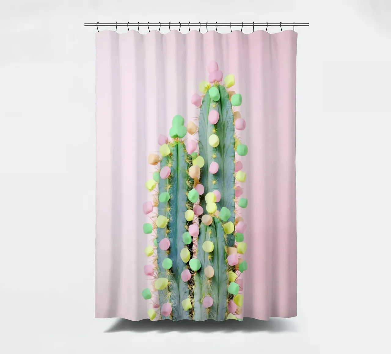 Marshmallow Cactus in Bloom tenda da doccia da Juj Winn