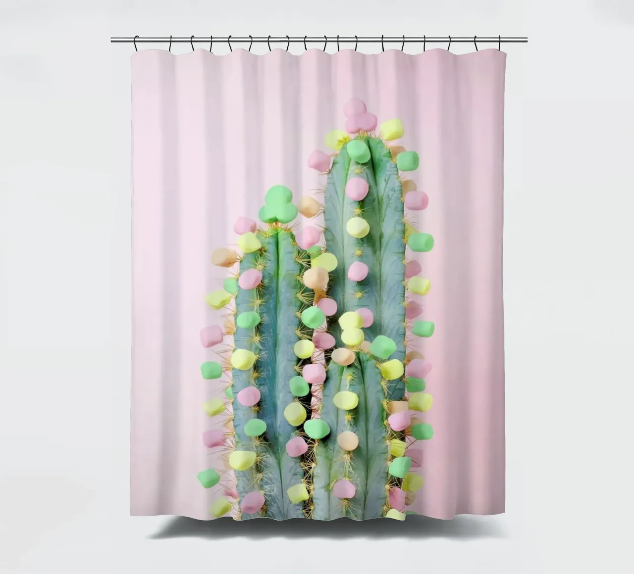 Marshmallow Cactus in Bloom tenda da doccia da Juj Winn
