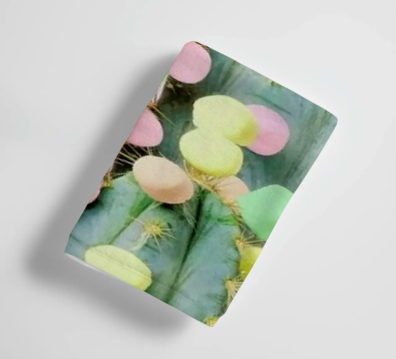 Marshmallow Cactus in Bloom towel by Juj Winn