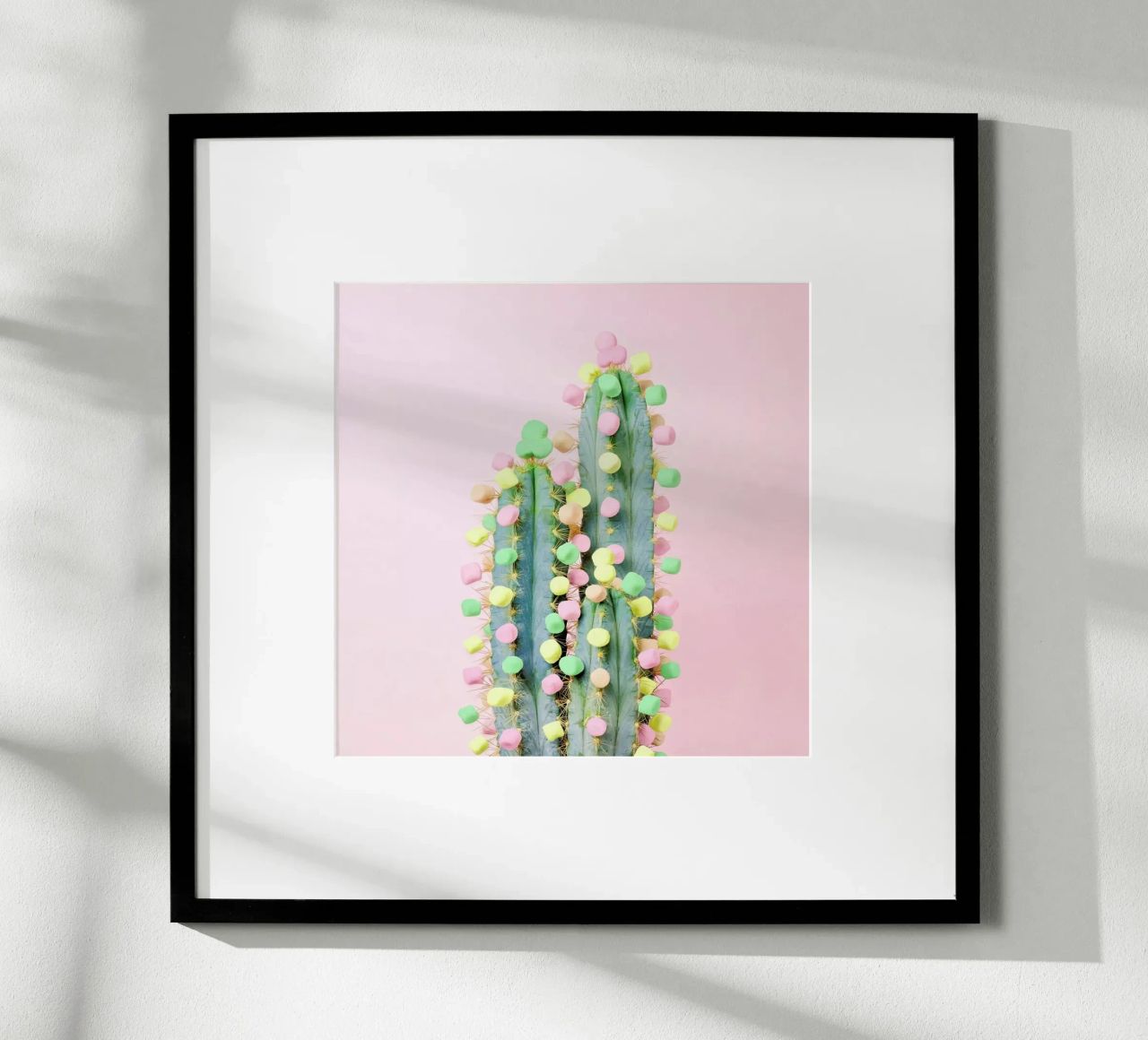 Marshmallow Cactus in Bloom Poster von Juj Winn