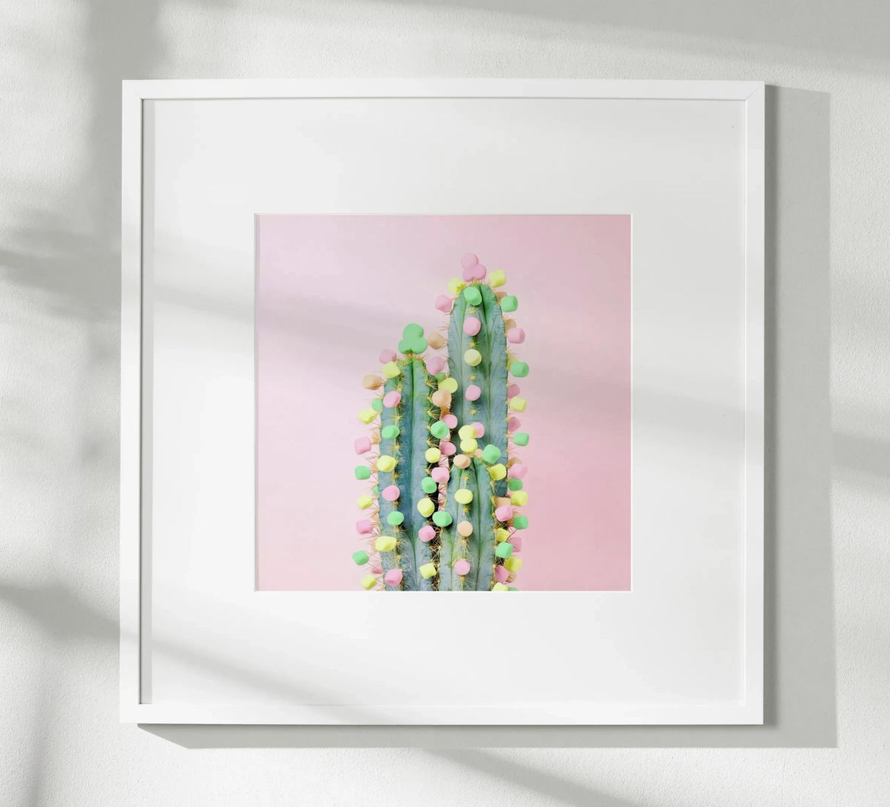 Marshmallow Cactus in Bloom Poster von Juj Winn