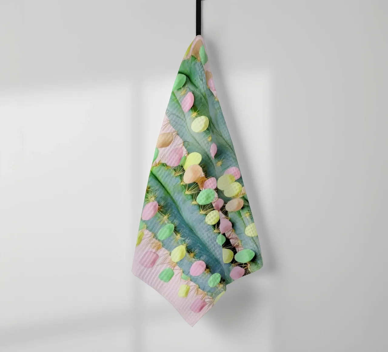 Marshmallow Cactus in Bloom canovaccio da cucina da Juj Winn