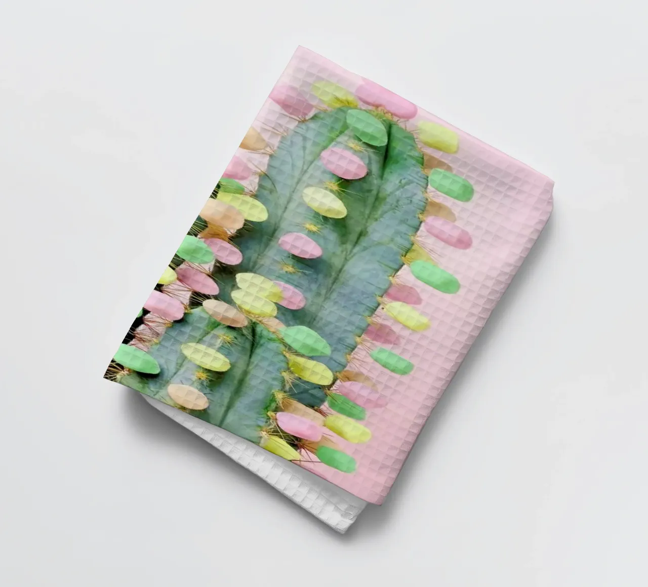 Marshmallow Cactus in Bloom canovaccio da cucina da Juj Winn