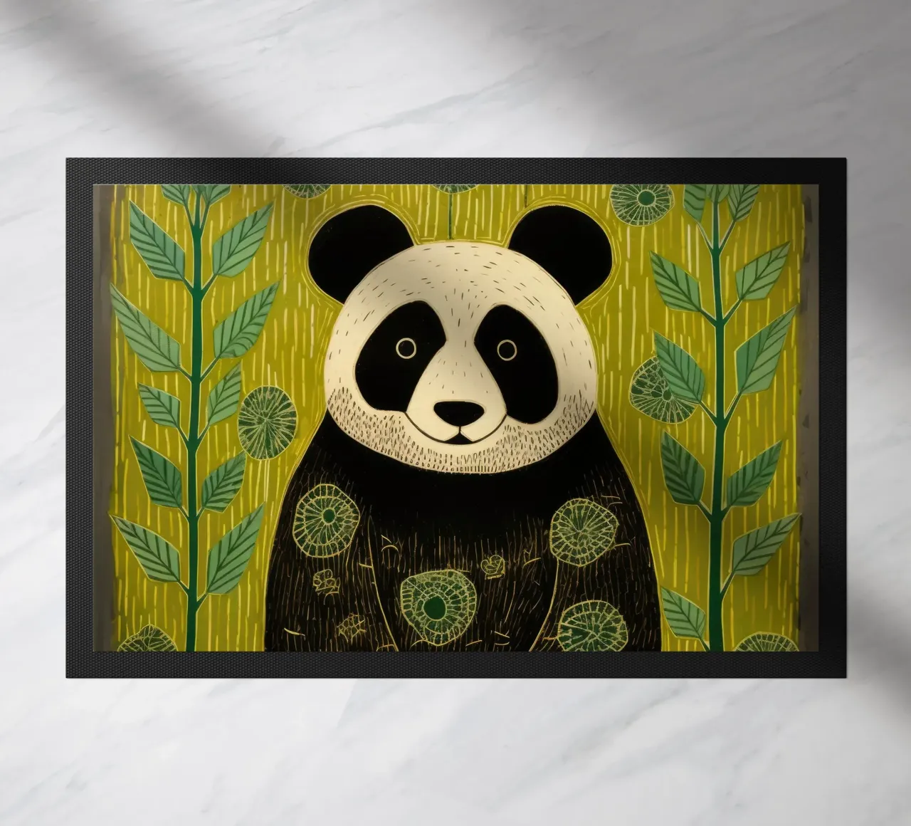 Panda verde zerbino da Minimal Animal Art