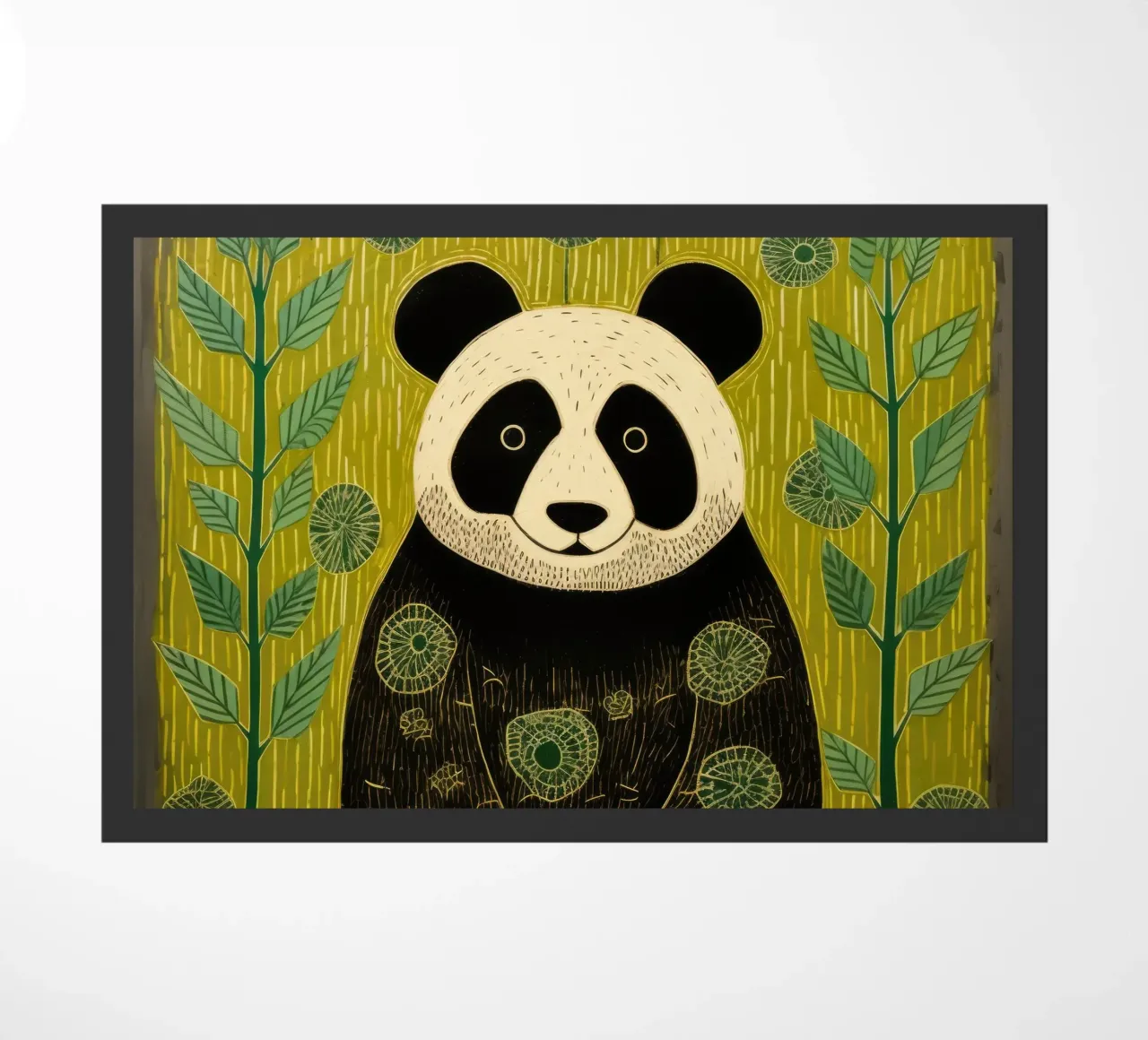 Panda verde zerbino da Minimal Animal Art