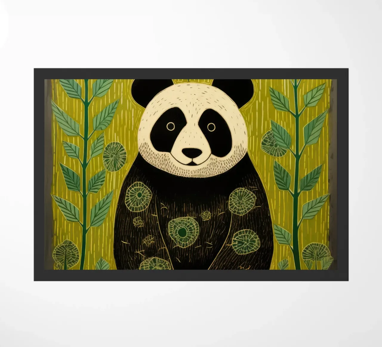 Panda verde 4 zerbino da Minimal Animal Art