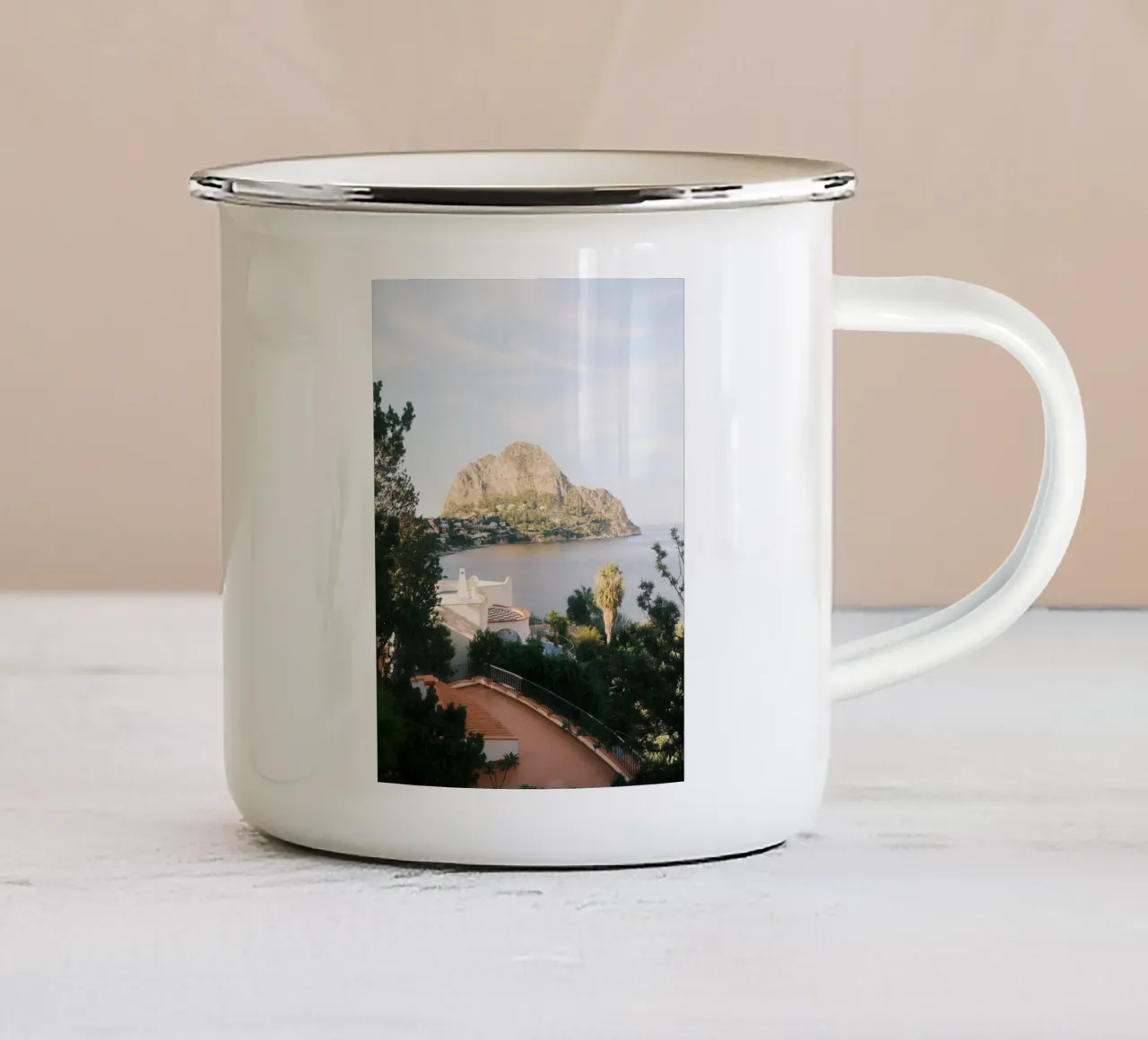 Sicily Rock tazza in smalto da FujiPrints