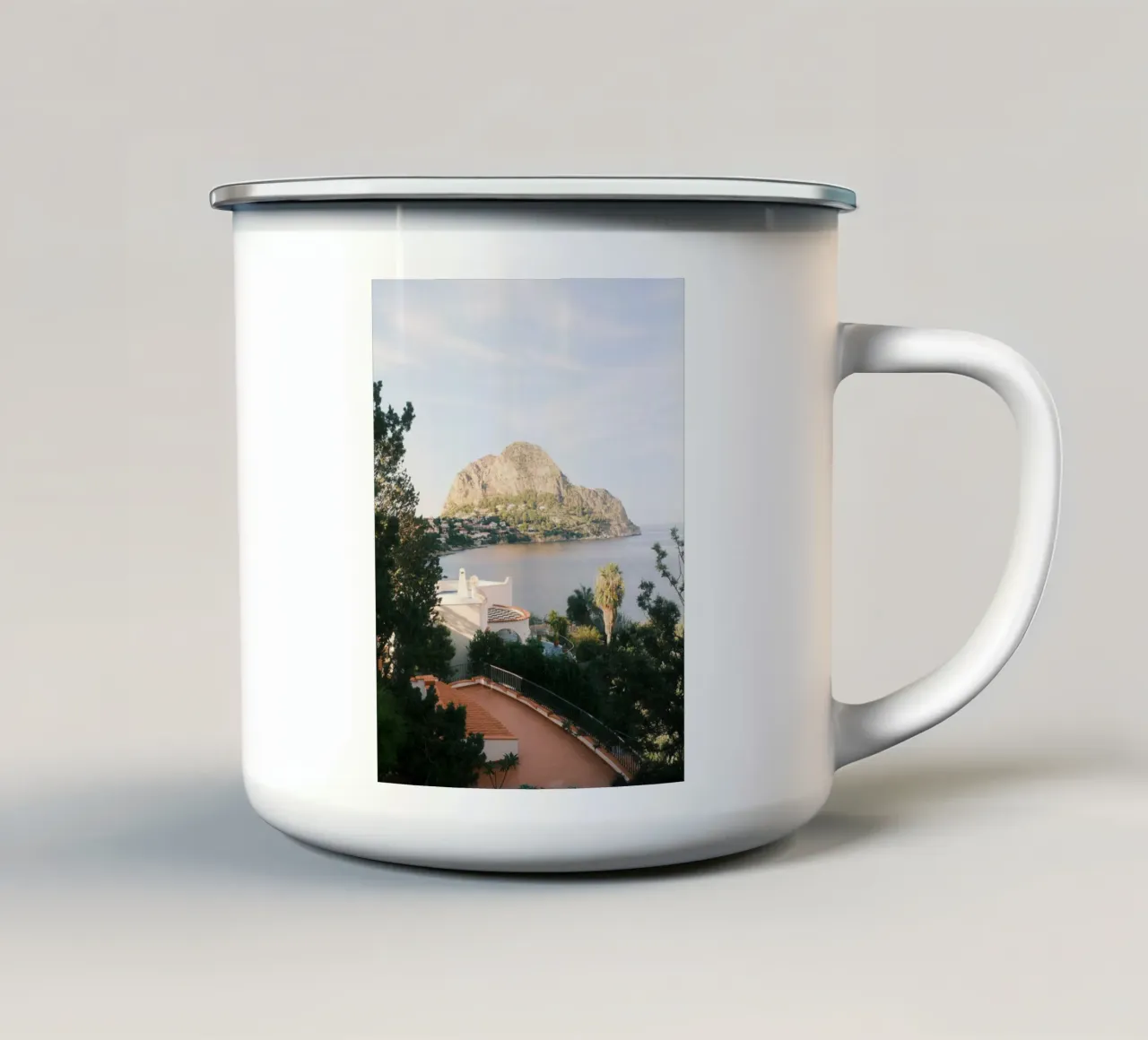 Sicily Rock tazza in smalto da FujiPrints
