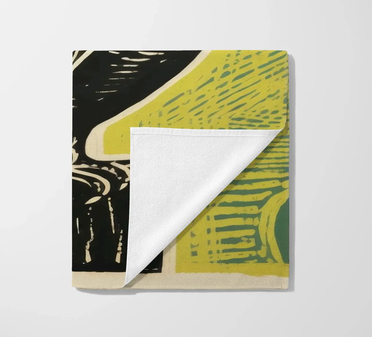 Pappagallo verde 2 telo mare da Minimal Animal Art
