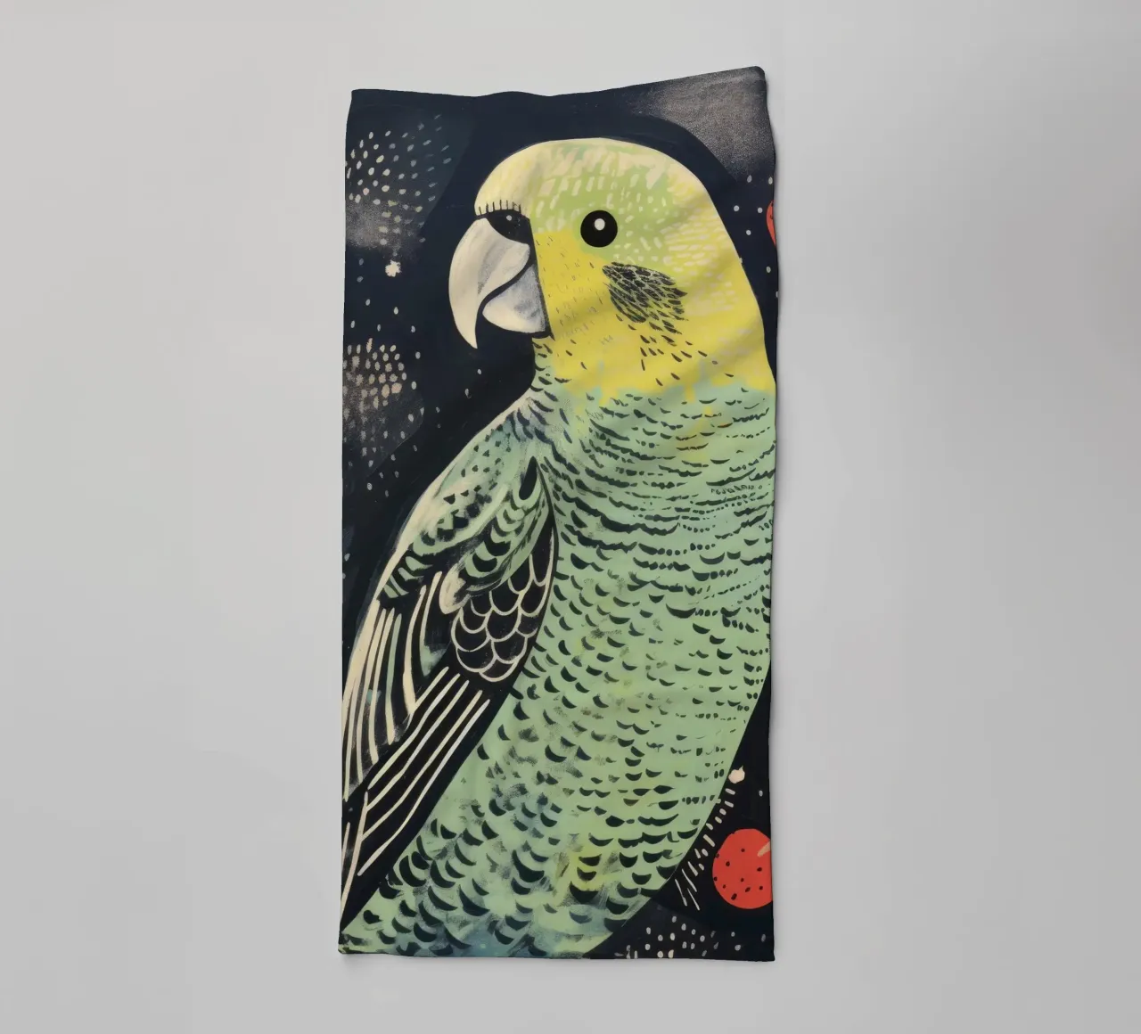 Pappagallo verde 3 asciugamano da bagno da Minimal Animal Art