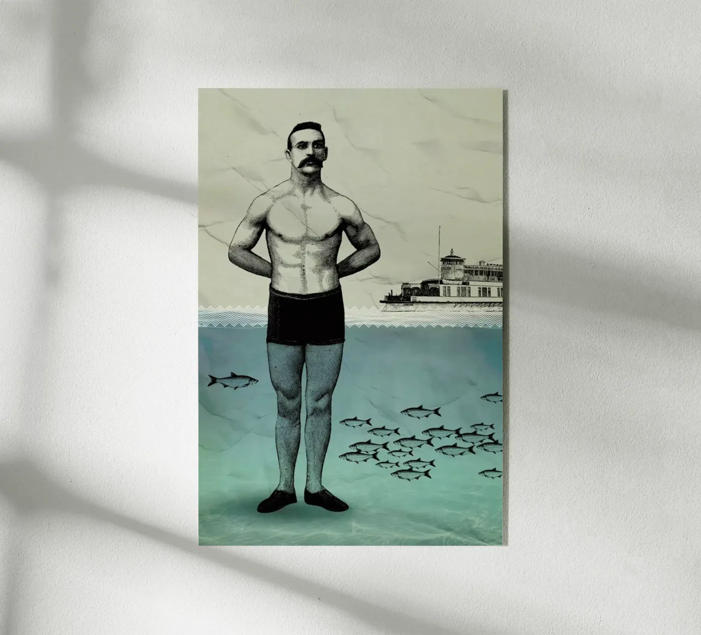 Beachboy acryl van Amy & Kurt