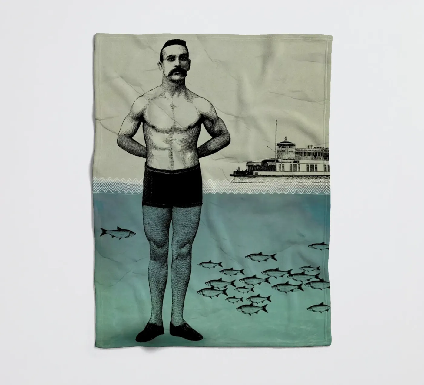 Beachboy fleecedeken van Amy & Kurt