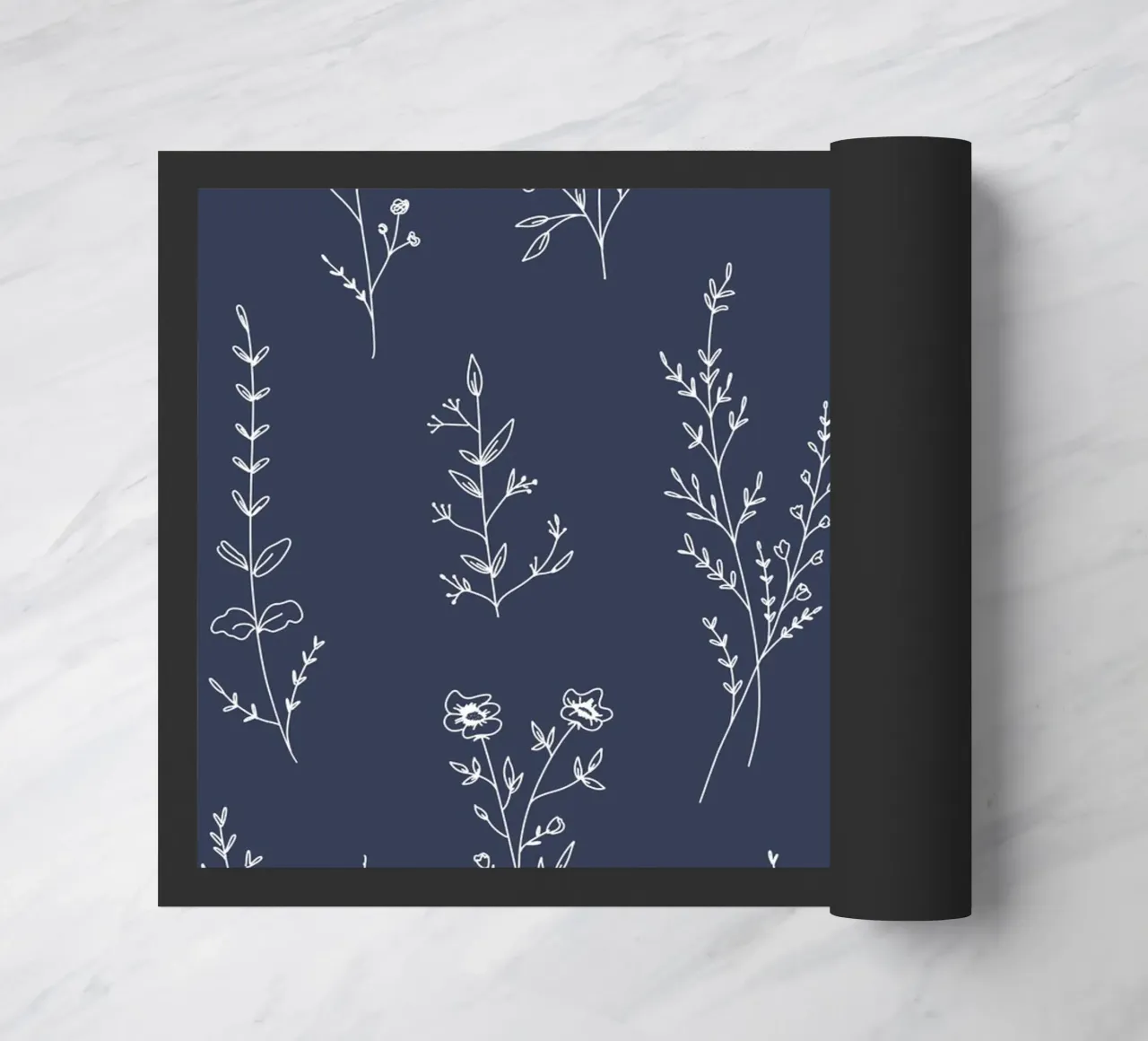 Blue New Wildflowers Pattern zerbino da anisillustration