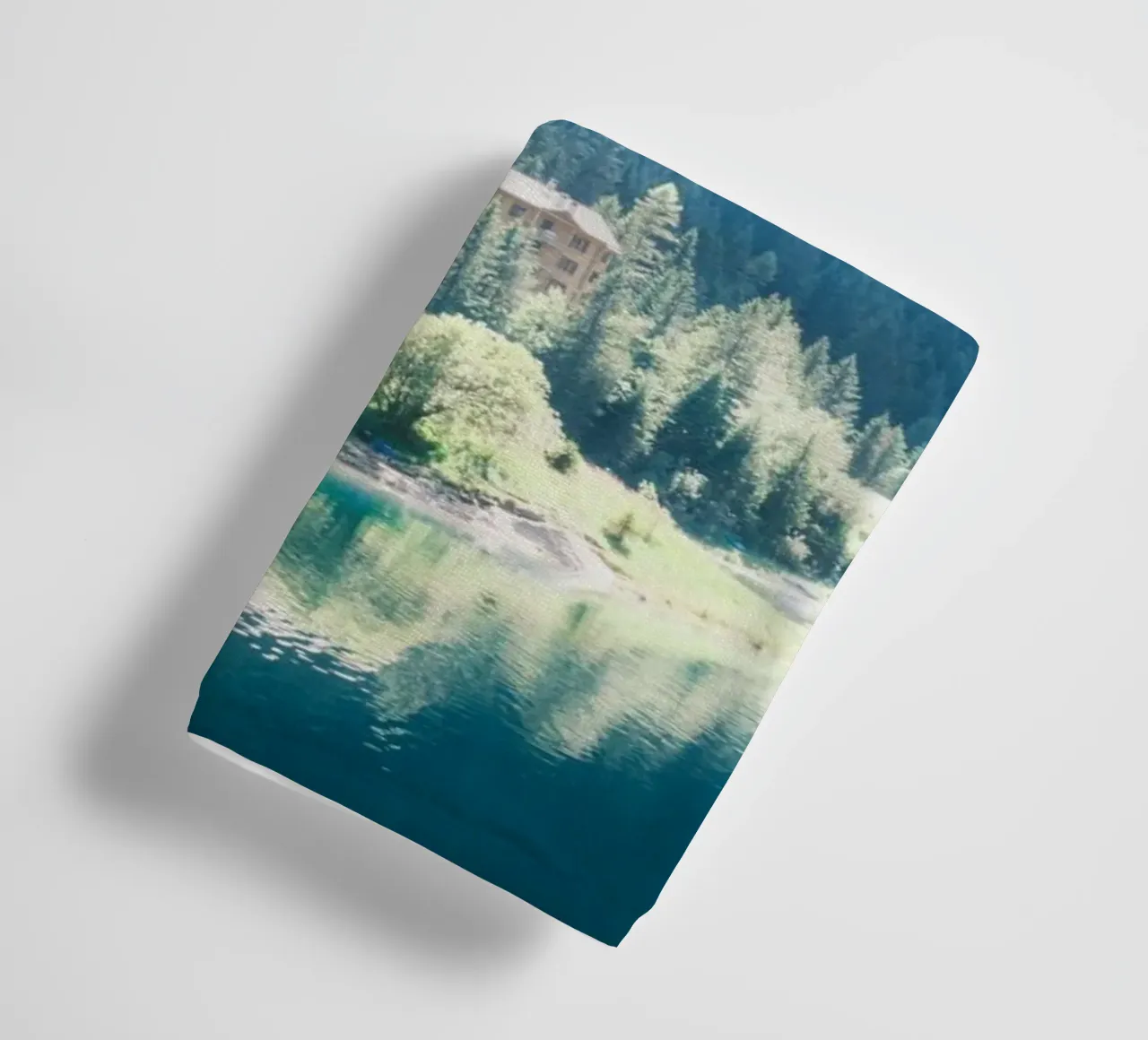 Tranquil Lakeside Lodge towel by FujiSwiss
